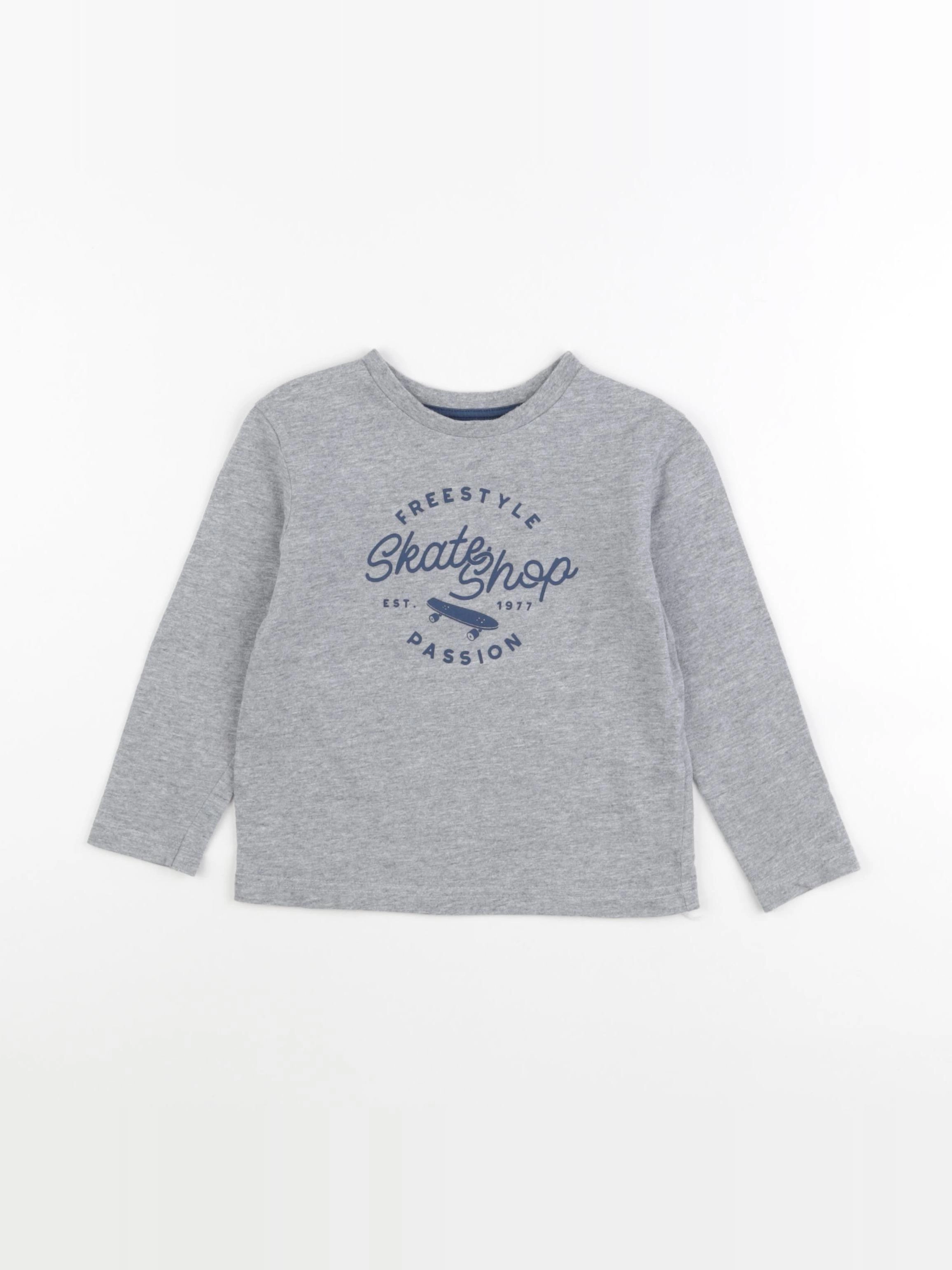 Cyrillus - tee-shirt gris - 4 ans