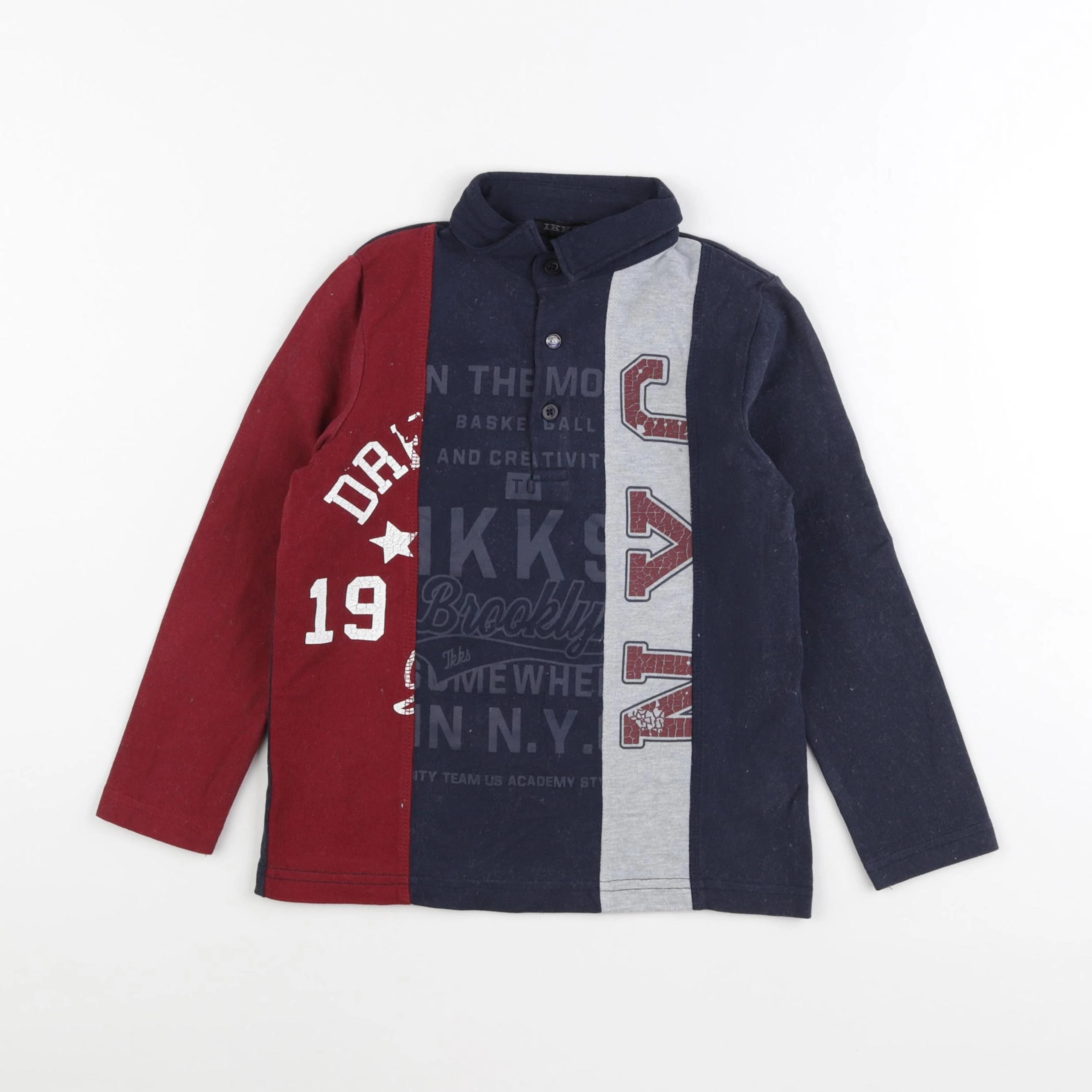 IKKS - polo bleu - 5 ans