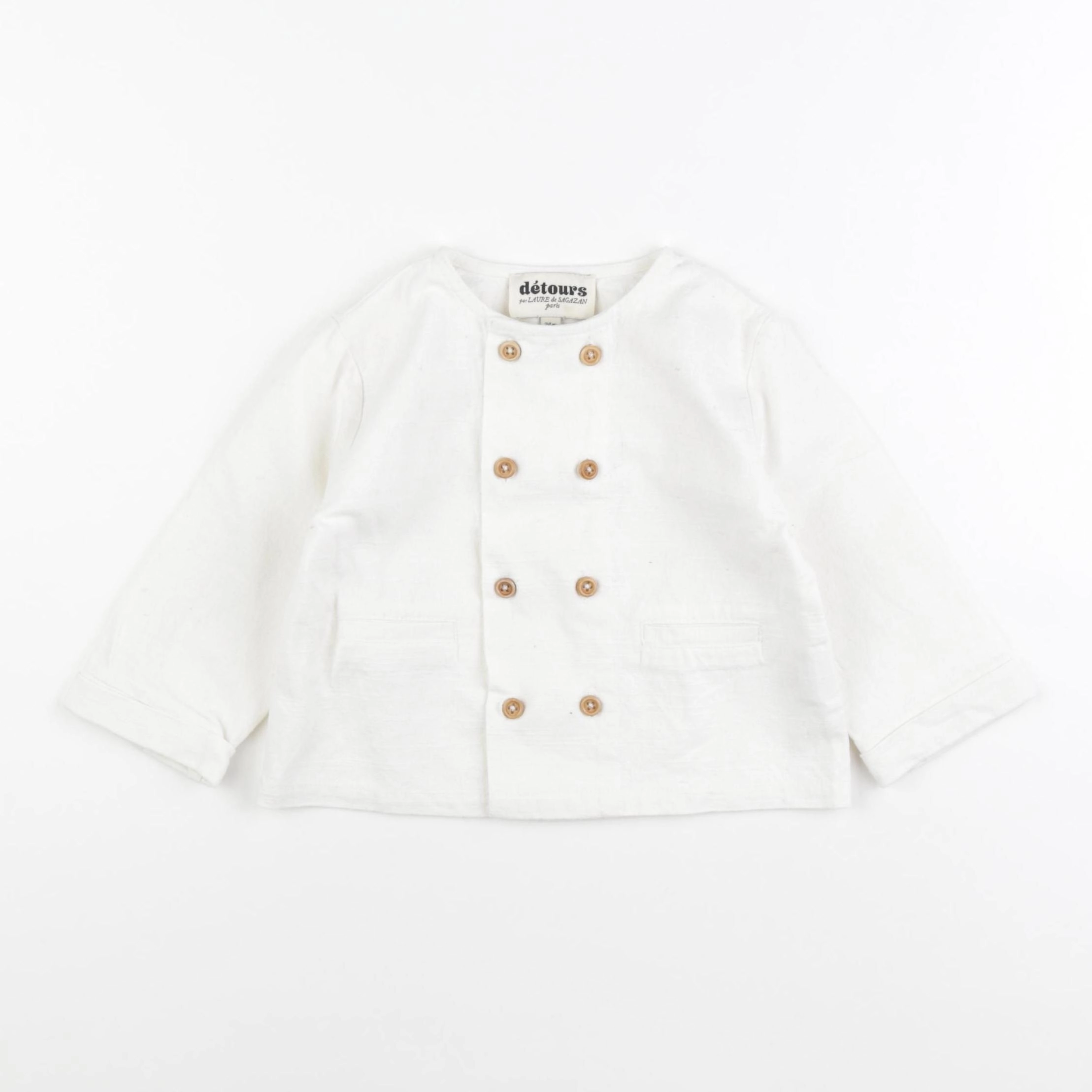 Détours par Laure de Sagazan - veste blanc - 24 mois