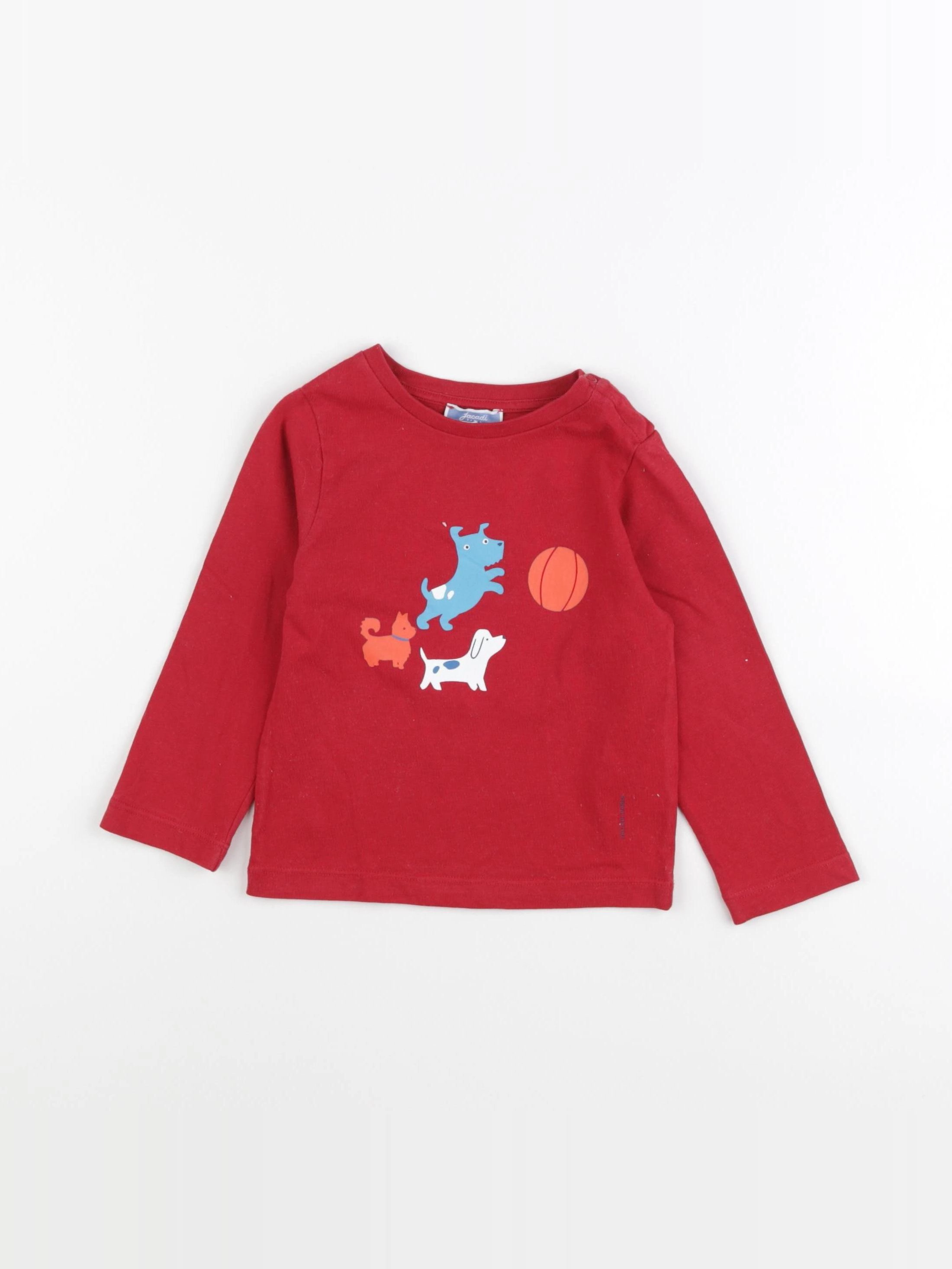 Jacadi - tee-shirt rouge - 24 mois
