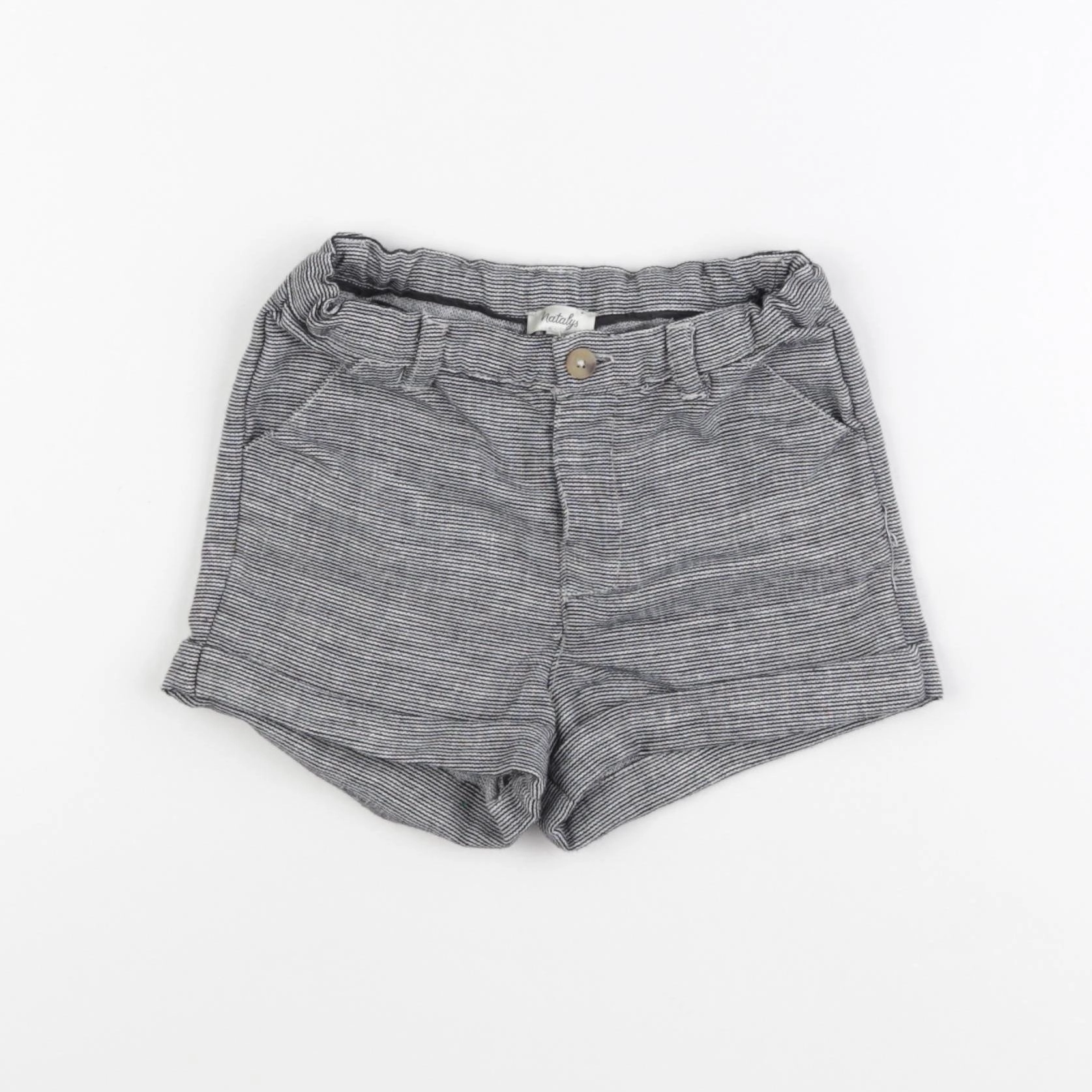 Natalys - short bleu - 24 mois