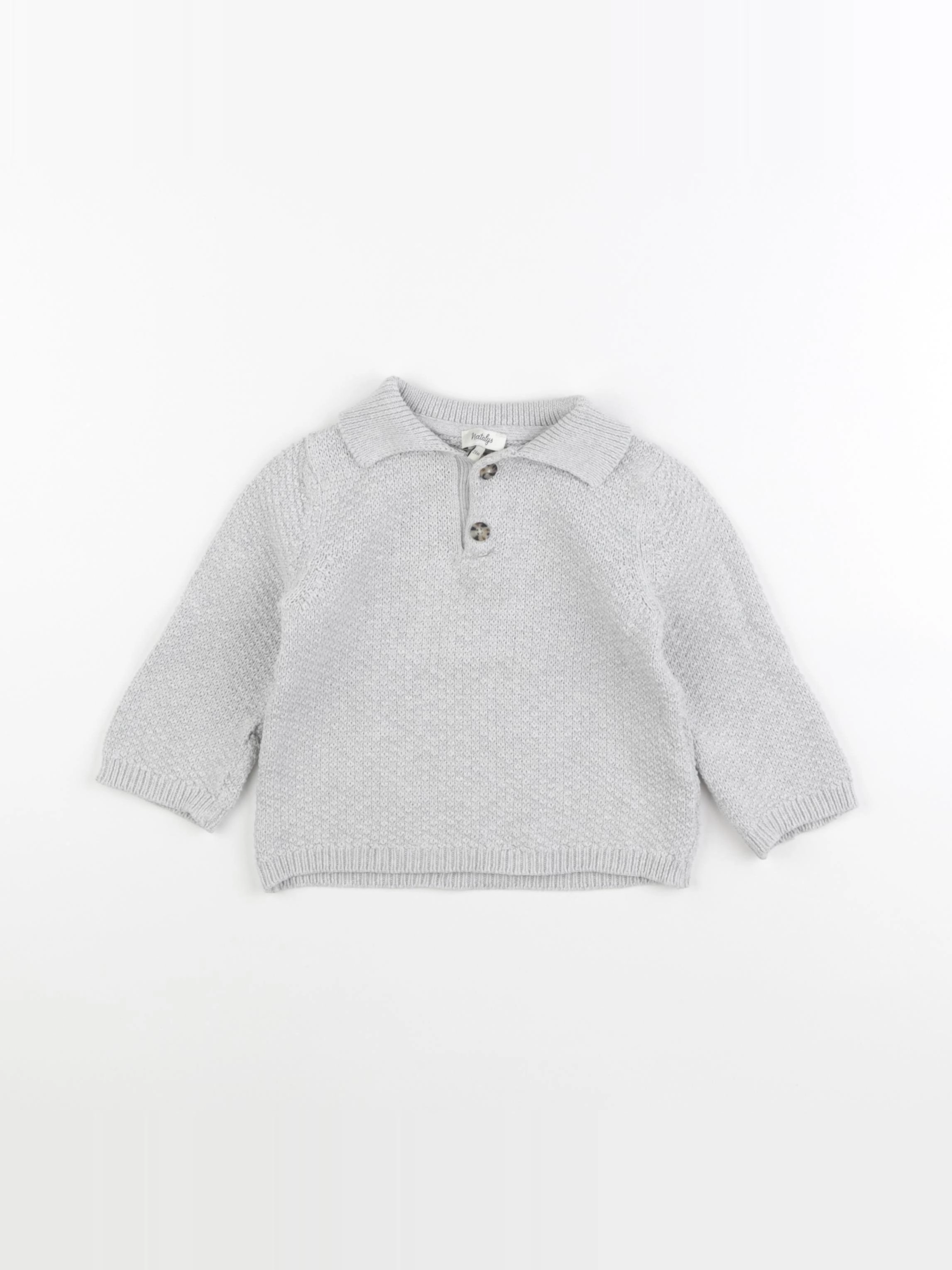 Natalys - pull gris - 24 mois