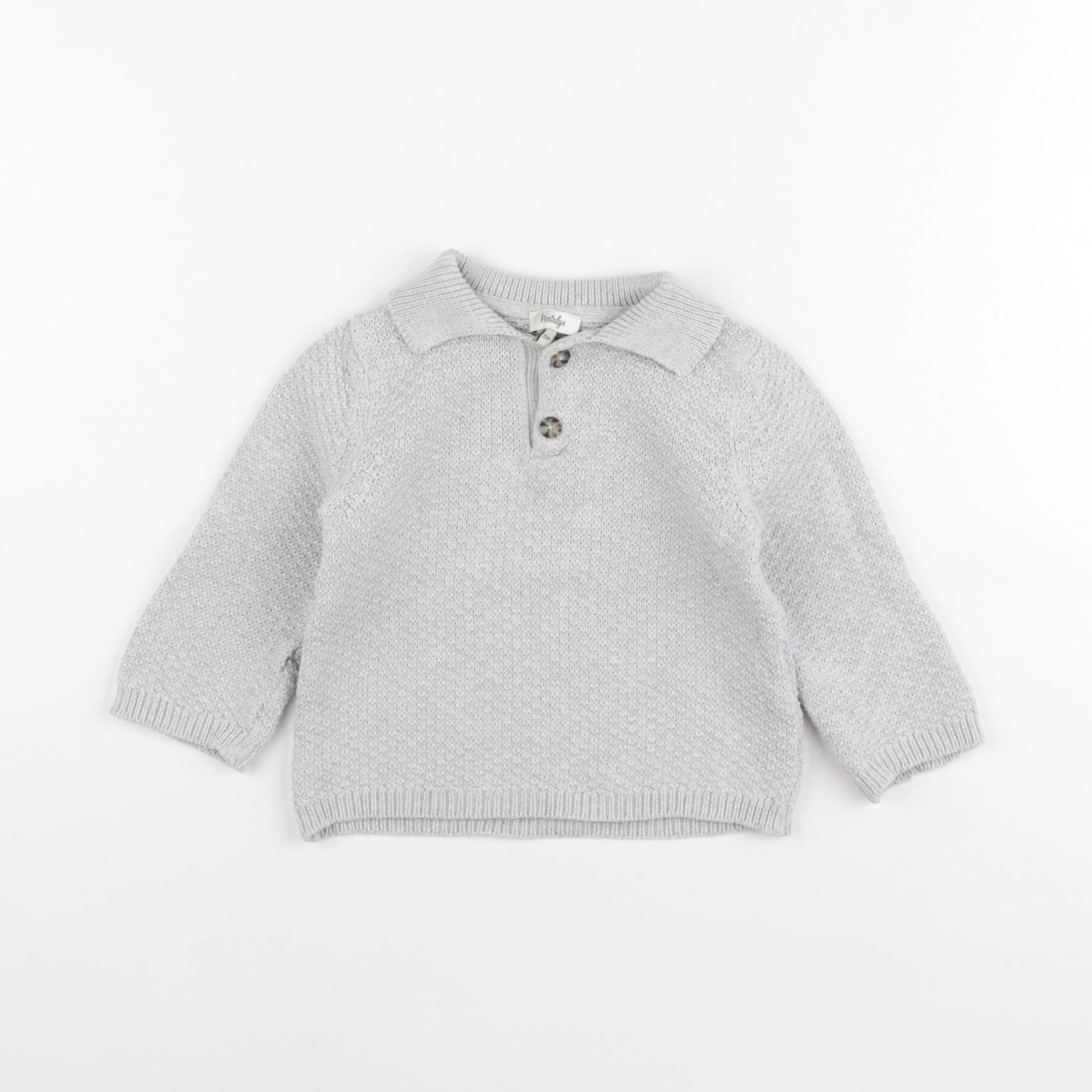 Natalys - pull gris - 24 mois