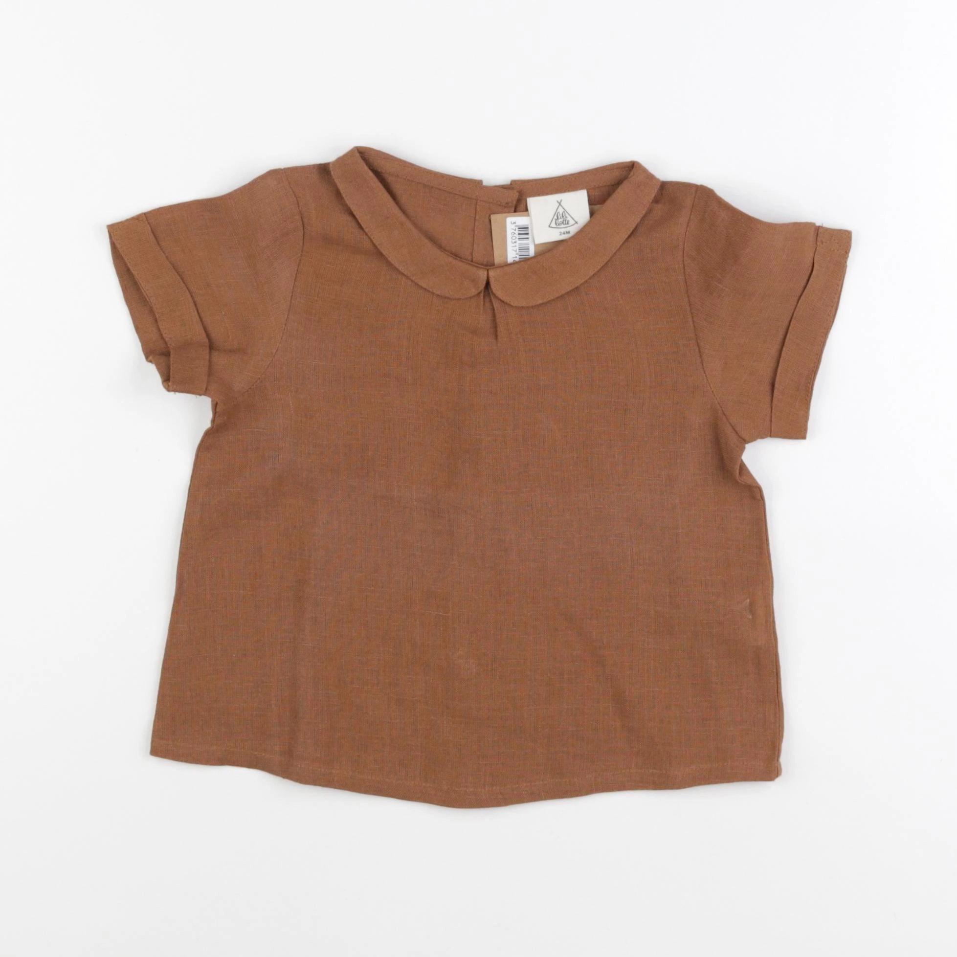 Lililotte - blouse marron - 24 mois