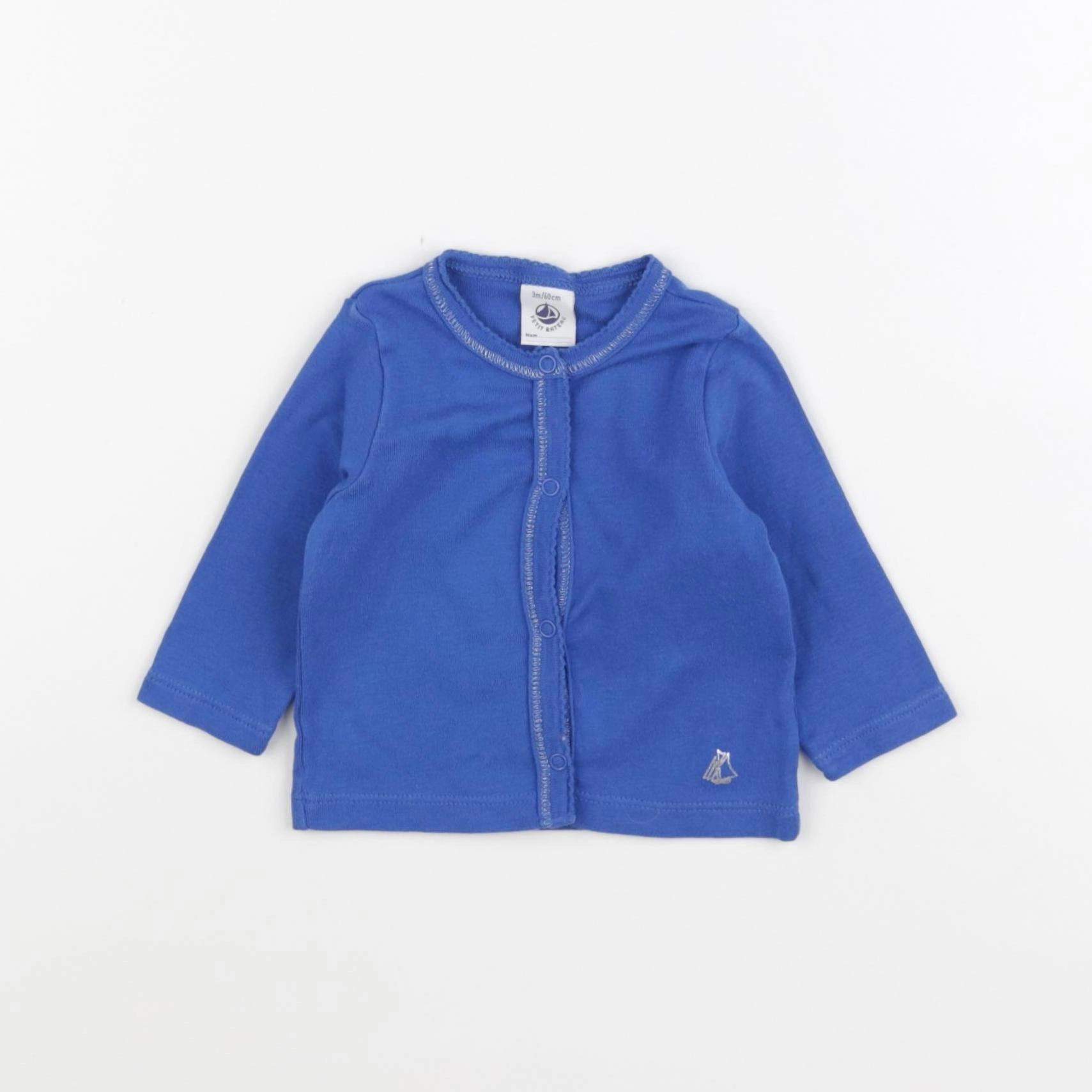 Petit Bateau - tee-shirt bleu - 3 mois