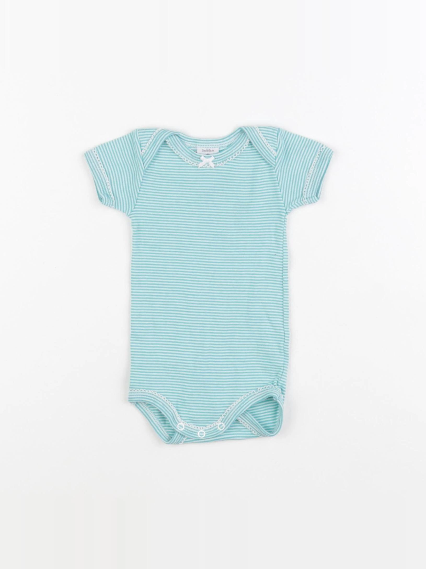 Petit Bateau - body bleu - 3 mois
