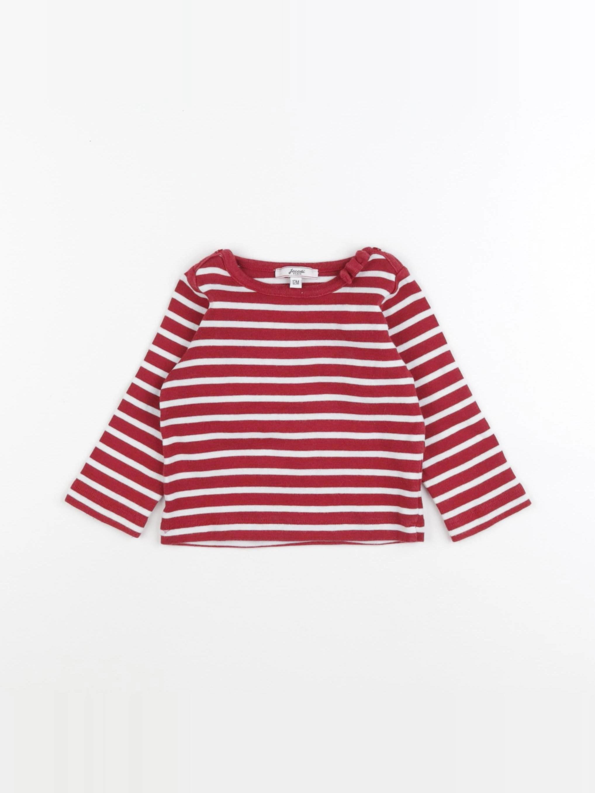 Jacadi - tee-shirt rouge - 12 mois