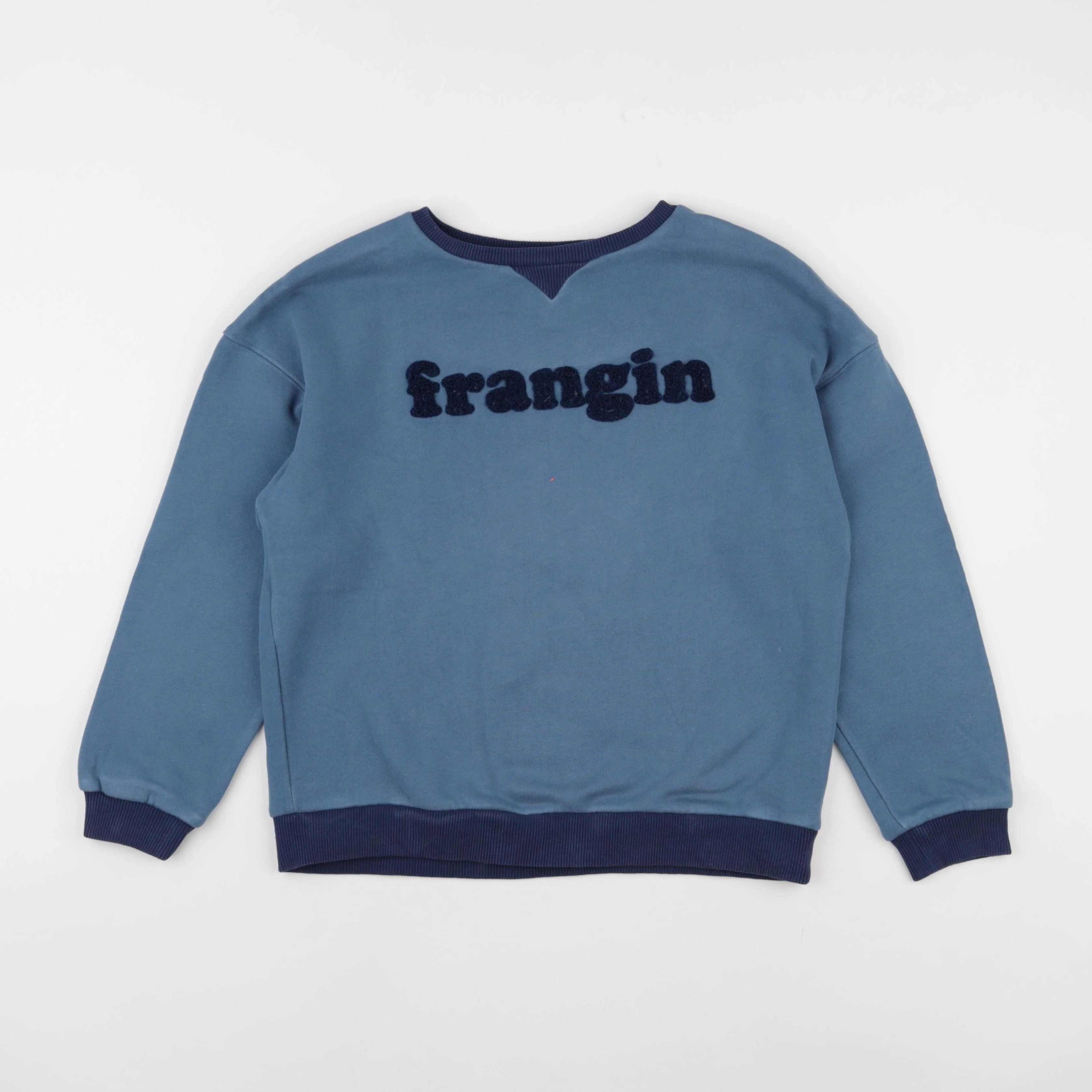 Frangin Frangine - sweat bleu - 12 ans