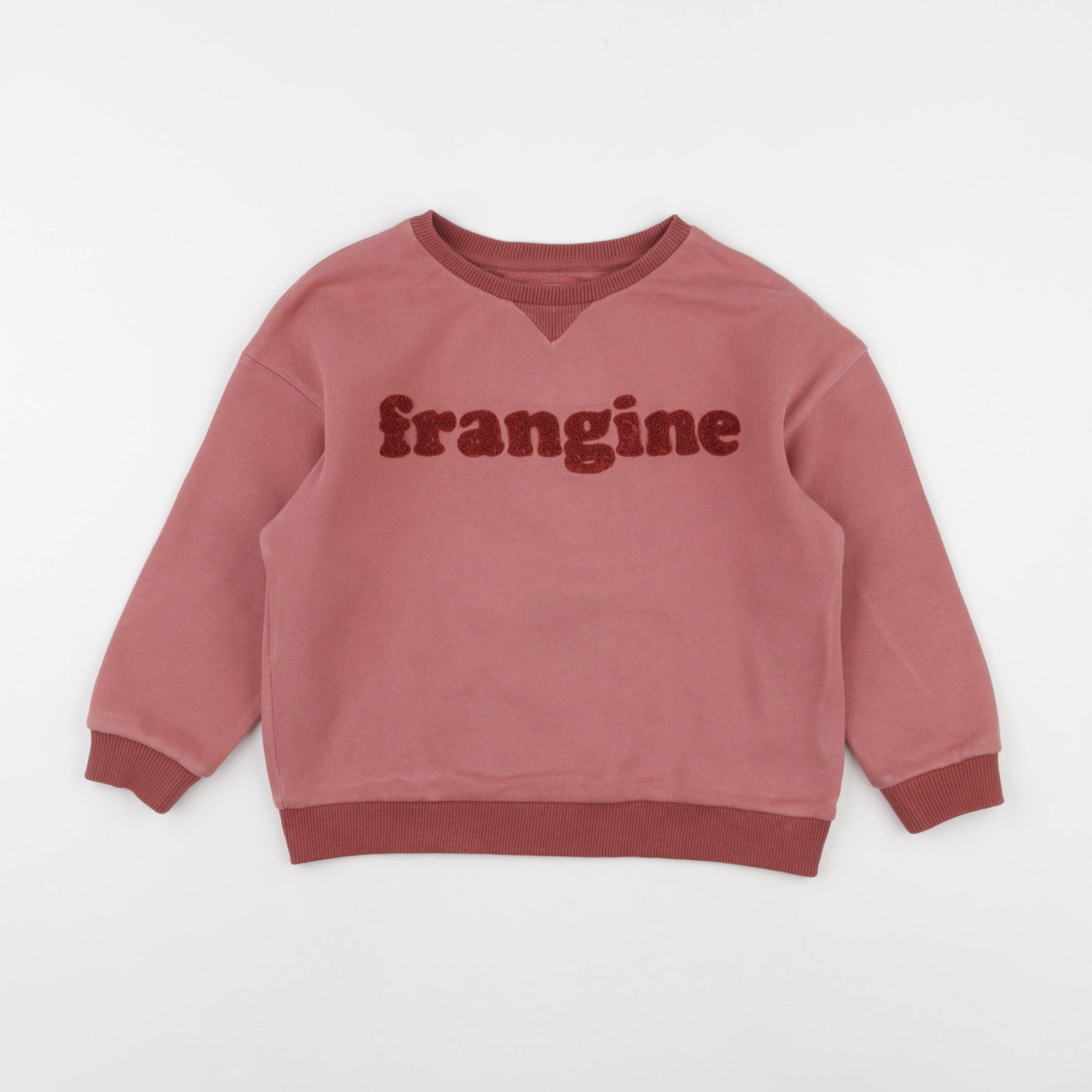 Frangin Frangine - sweat rose - 8 ans