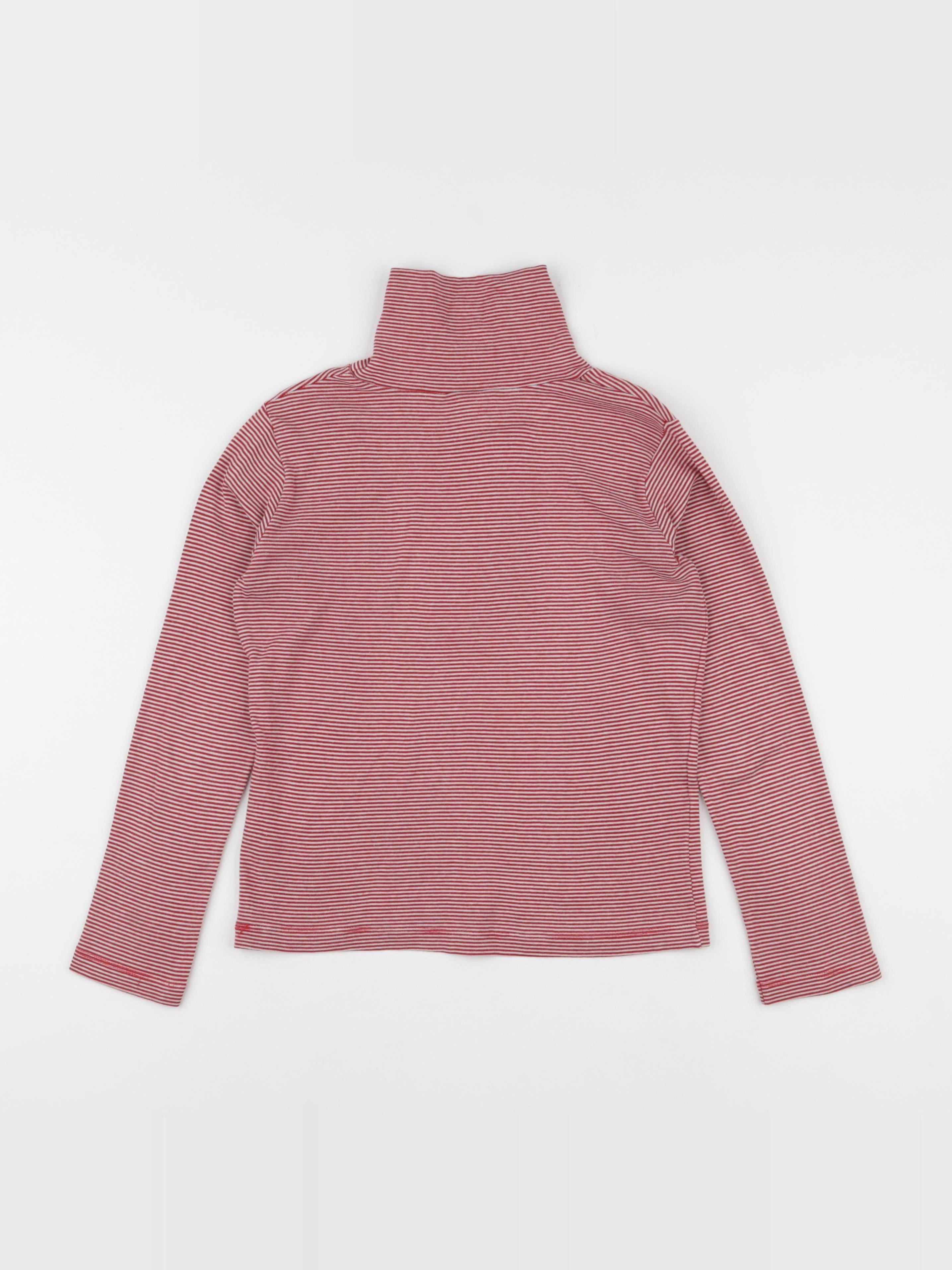 Petit Bateau - sous-pull rouge - 8 ans