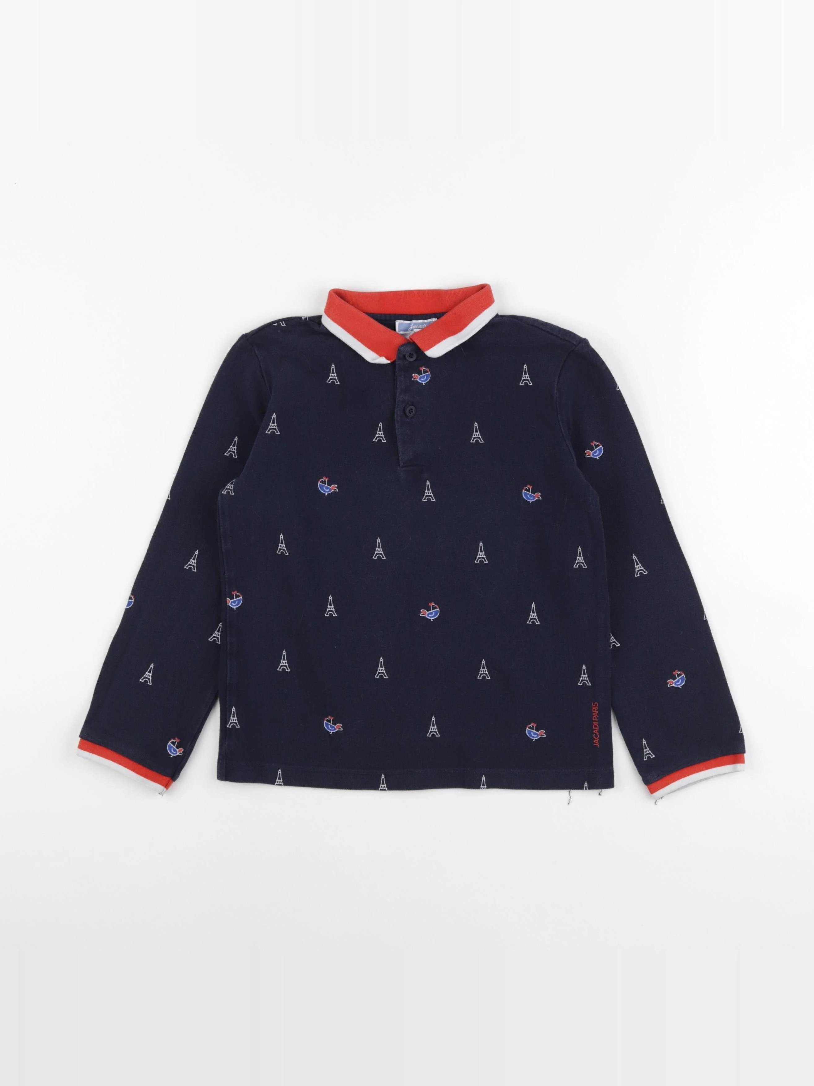 Jacadi - polo bleu - 8 ans