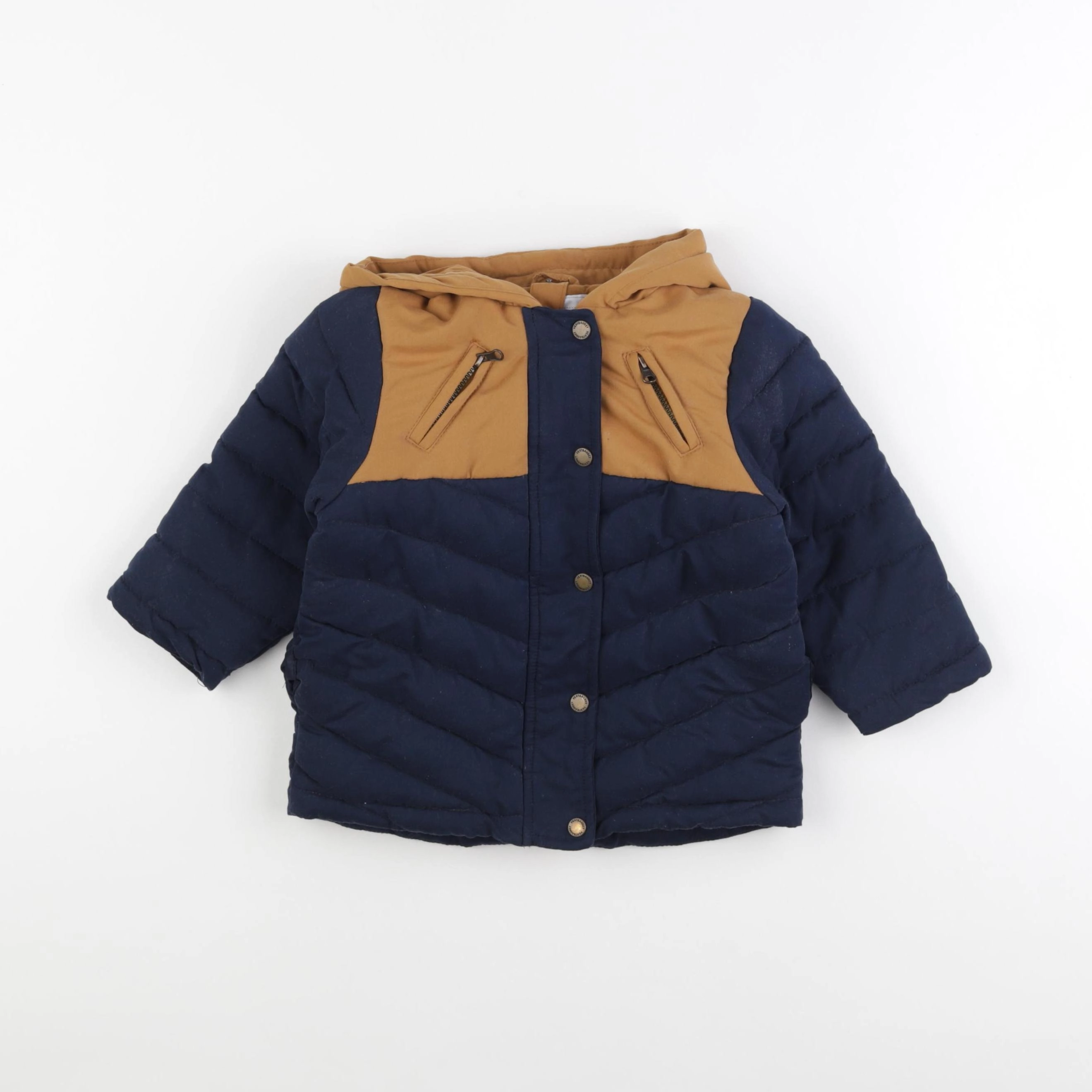 Vertbaudet - parka bleu - 24 mois