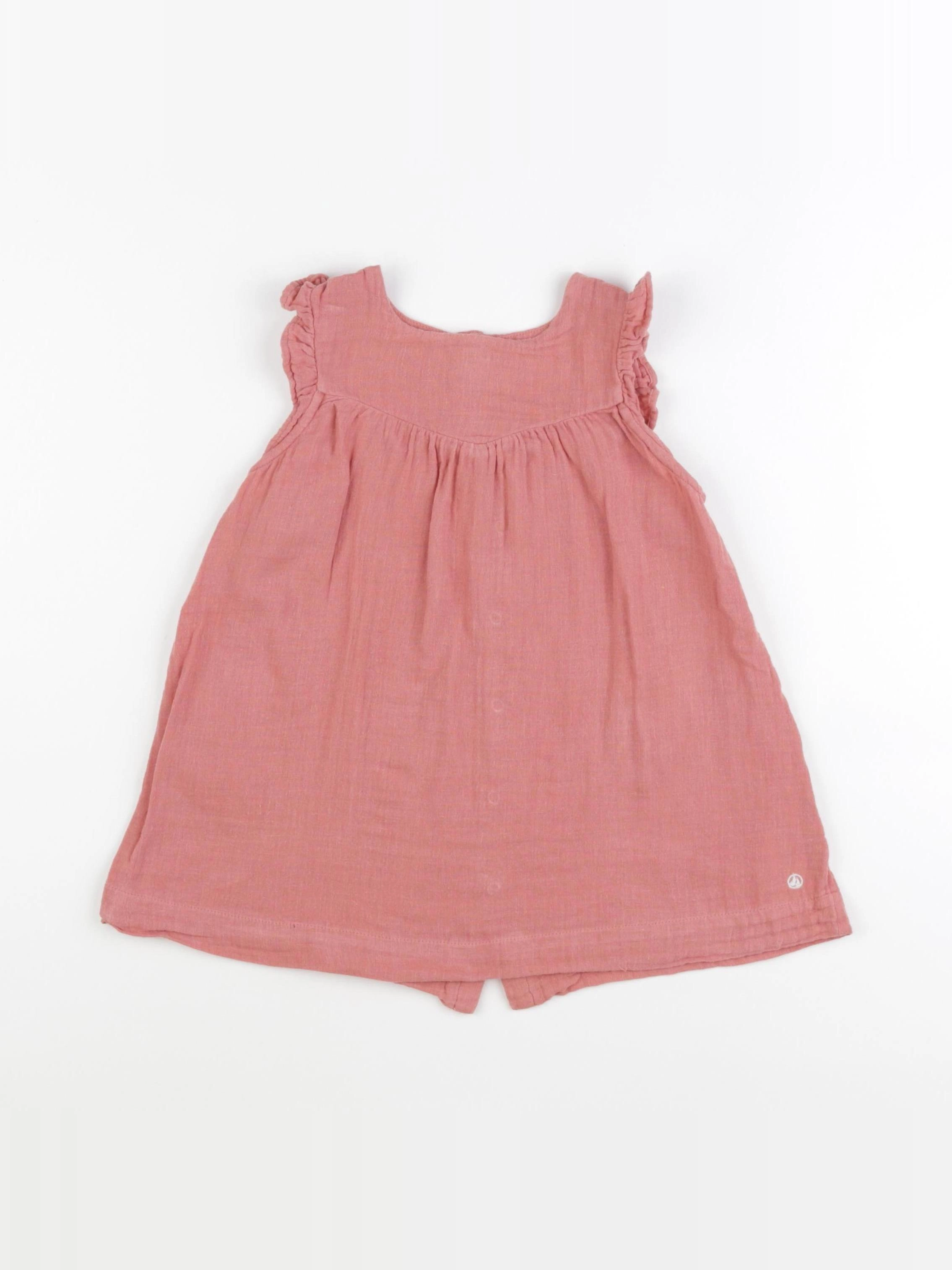 Petit Bateau - robe rose - 24 mois