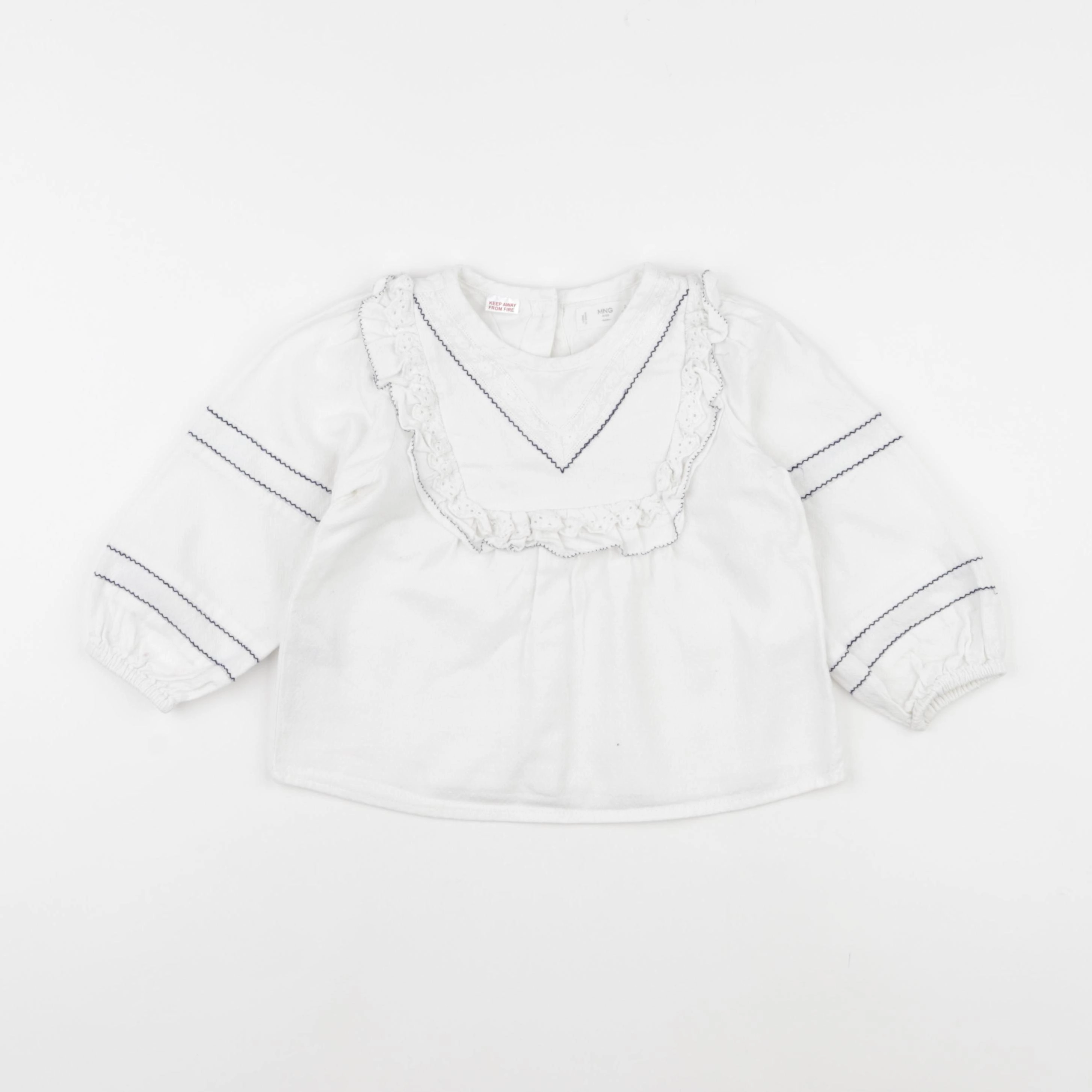 Mango - blouse blanc - 2/3 ans