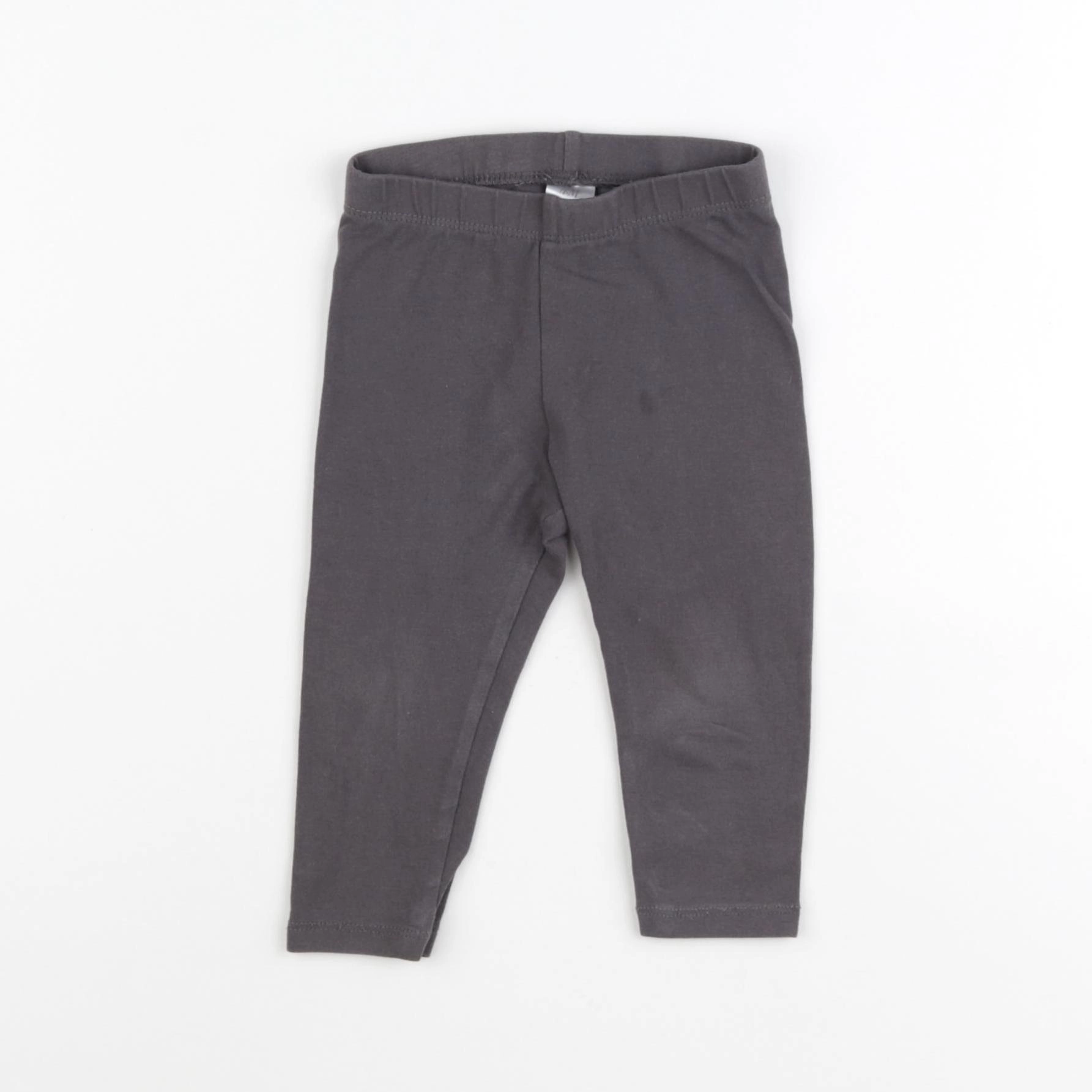 H&M - legging gris - 6/9 mois