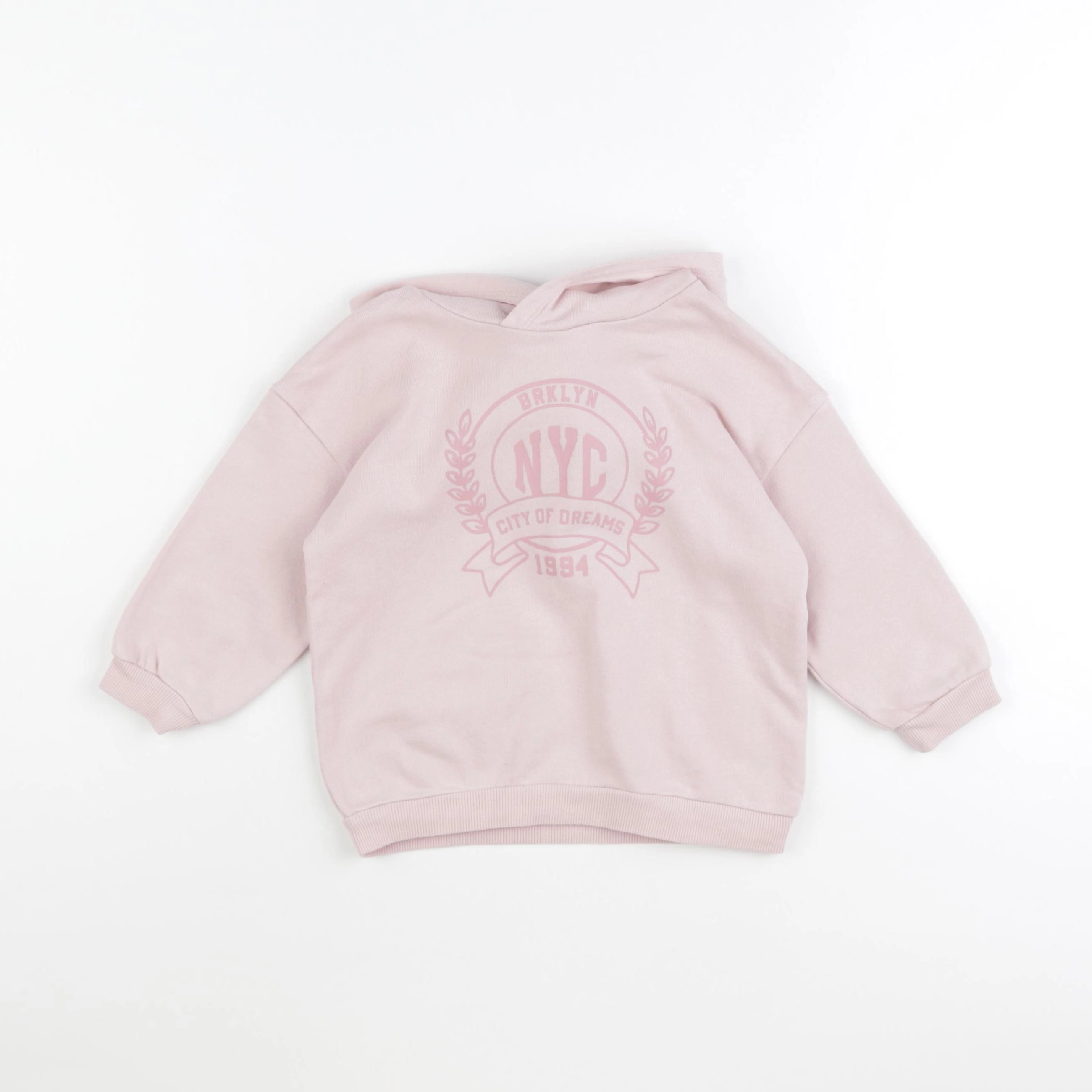 H&M - sweat rose - 12/18 mois