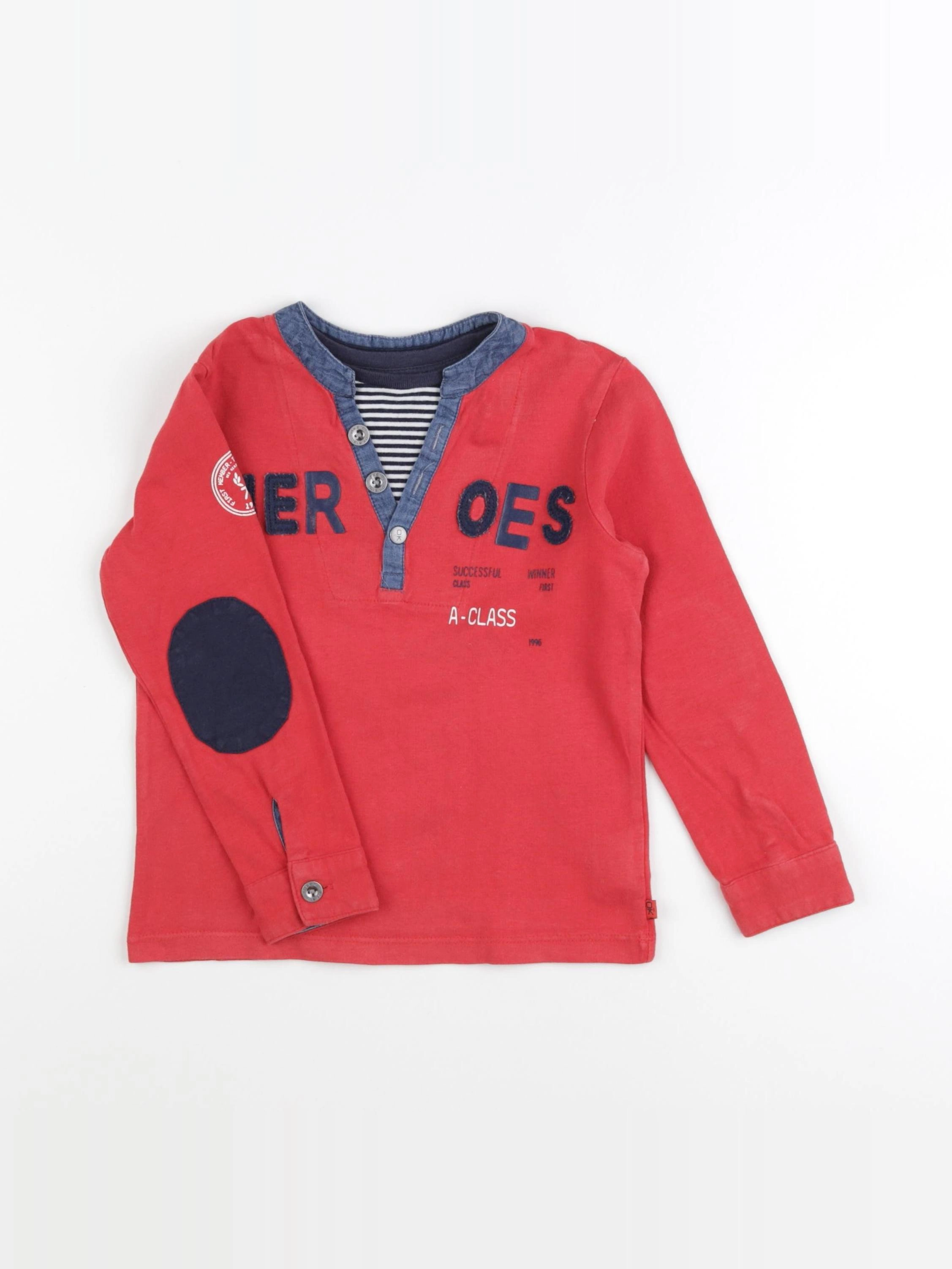 Okaidi - tee-shirt rouge - 5 ans