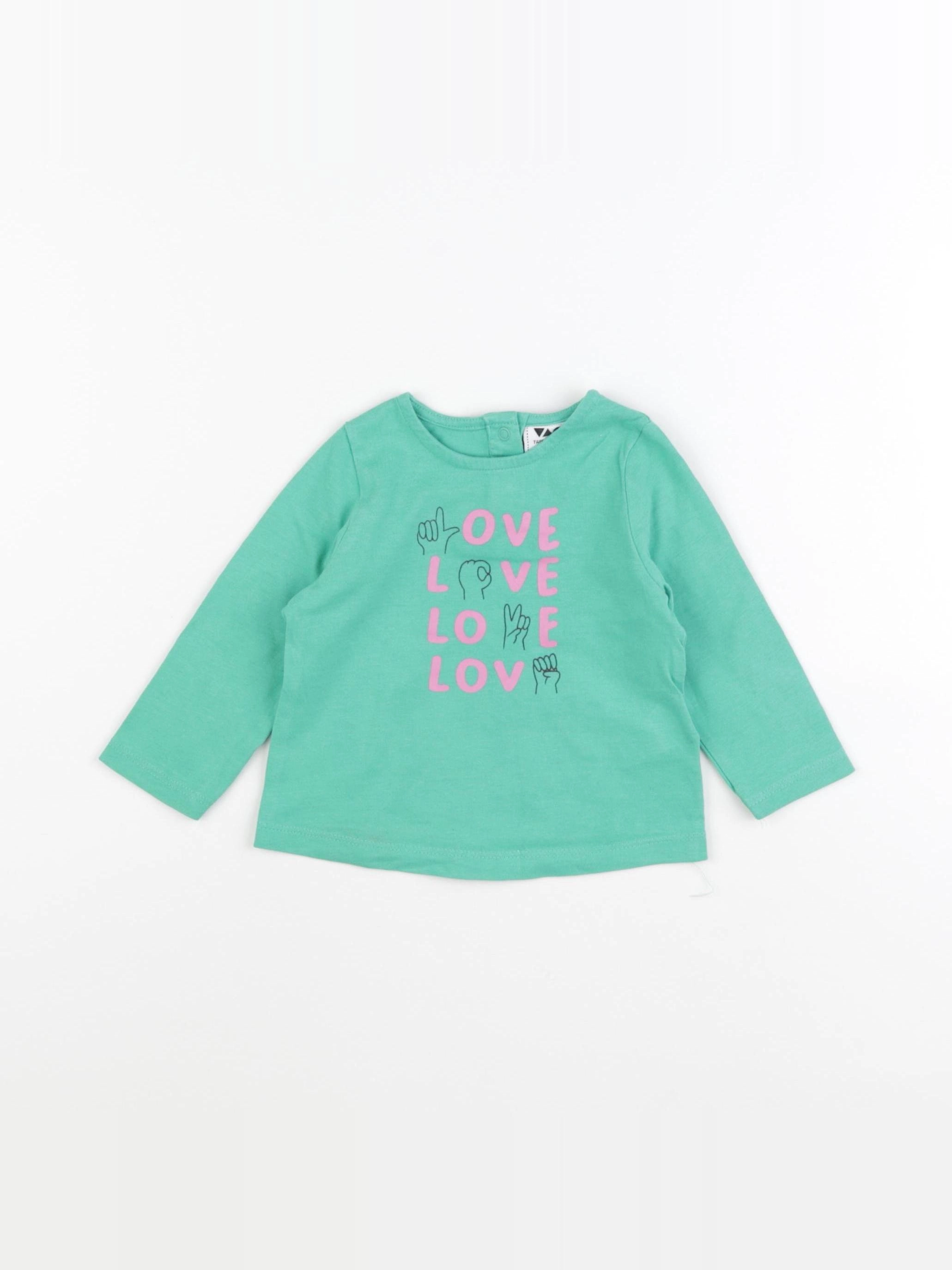 Tape à l'oeil - tee-shirt vert - 6 mois