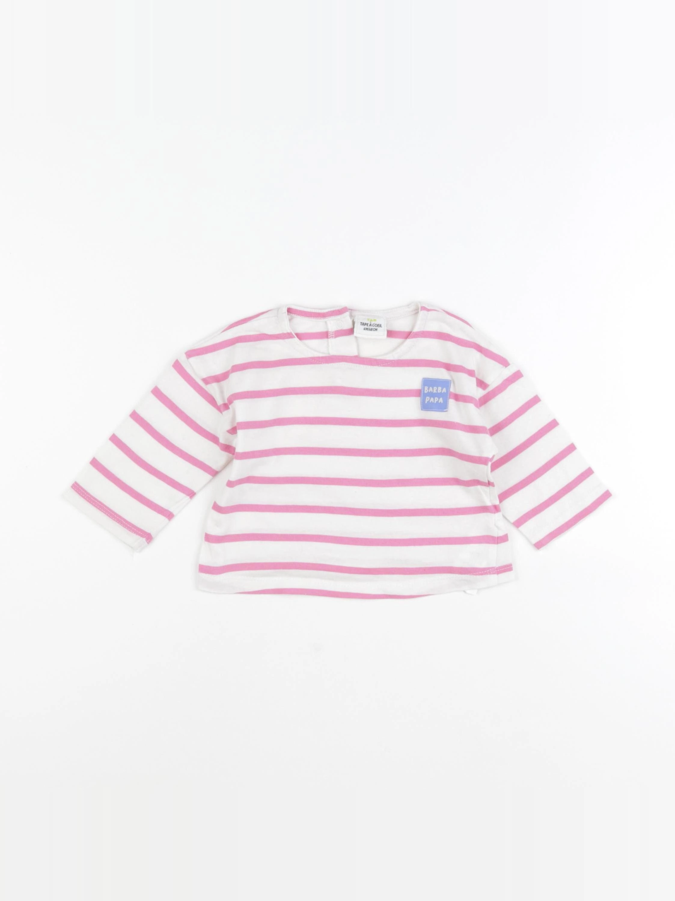 Tape à l'oeil - tee-shirt rose - 6 mois