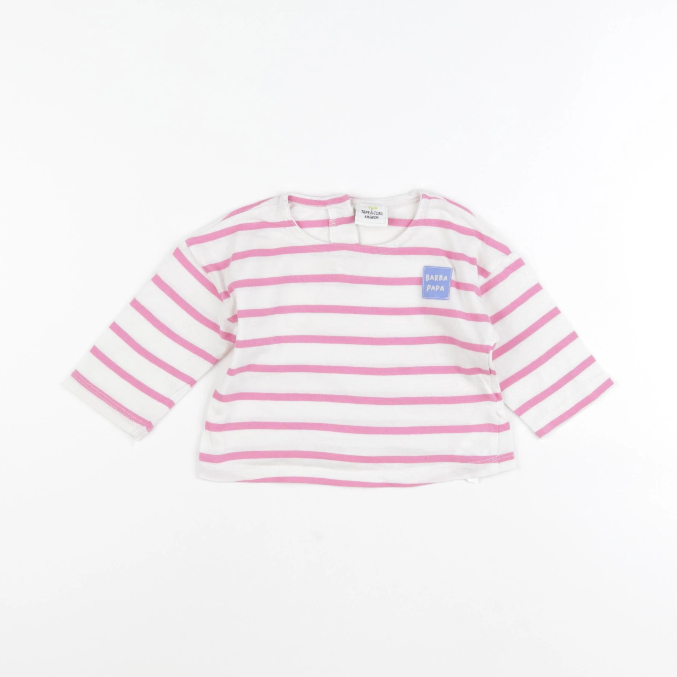 Tape à l'oeil - tee-shirt rose - 6 mois