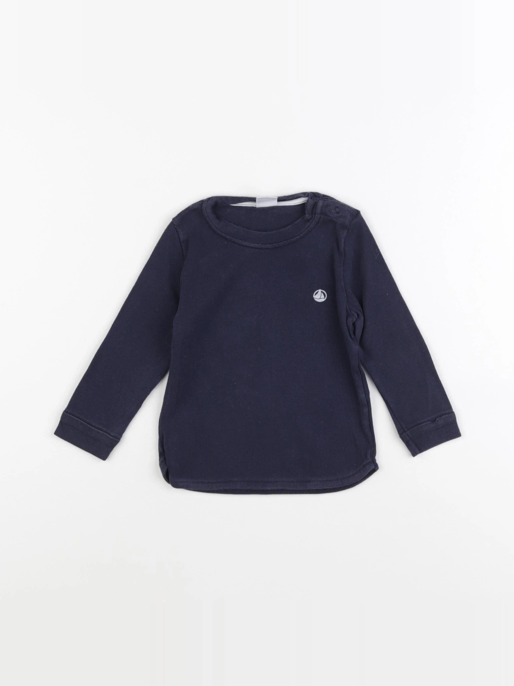 Petit Bateau - tee-shirt bleu - 18 mois