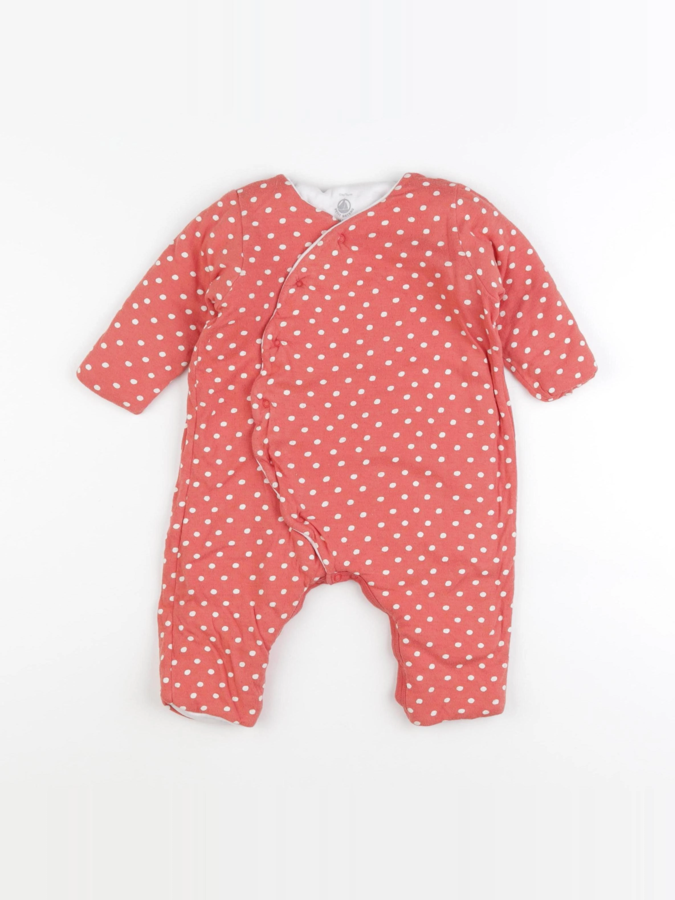 Petit Bateau - sur-pyjama rouge - 12 mois