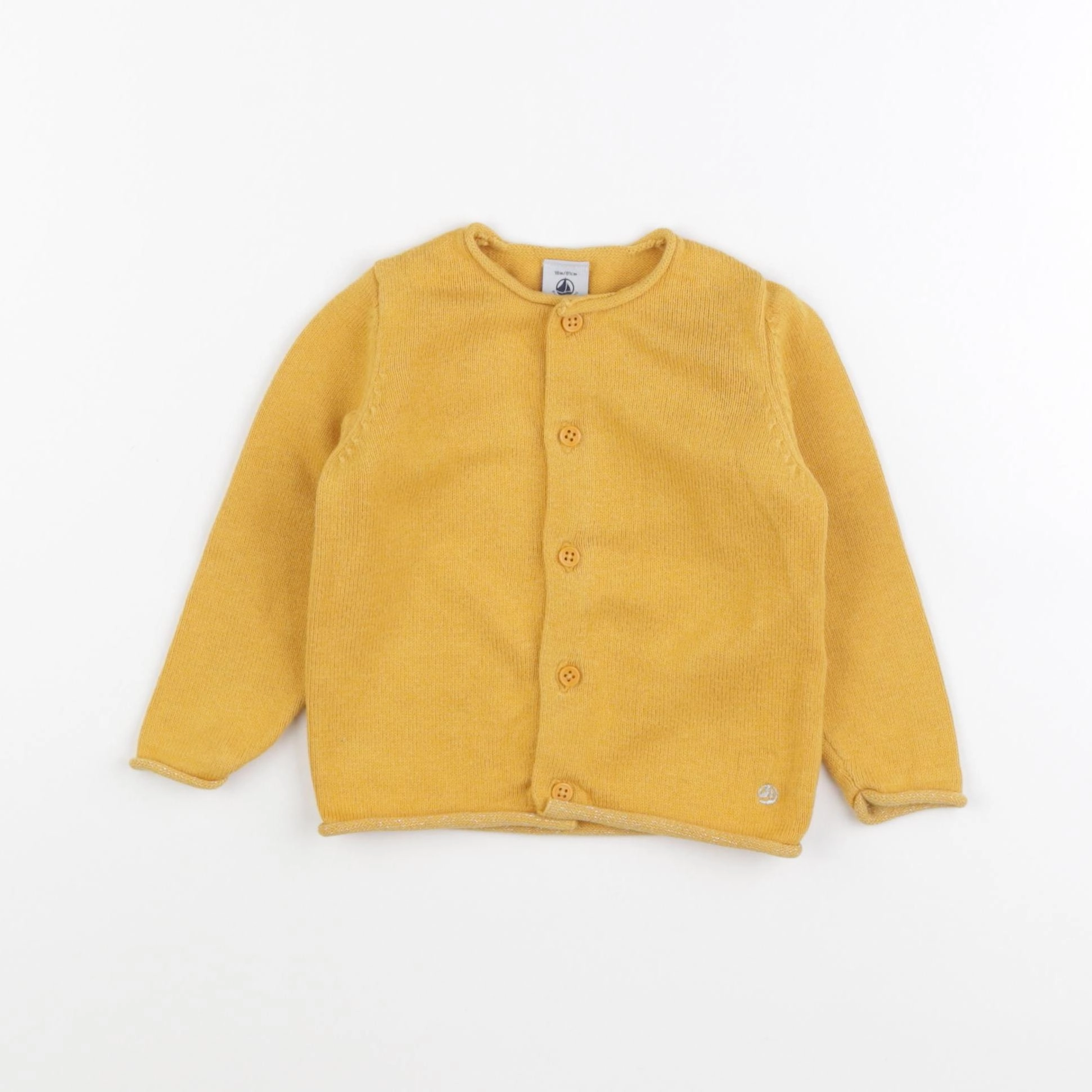 Petit Bateau - gilet jaune - 18 mois