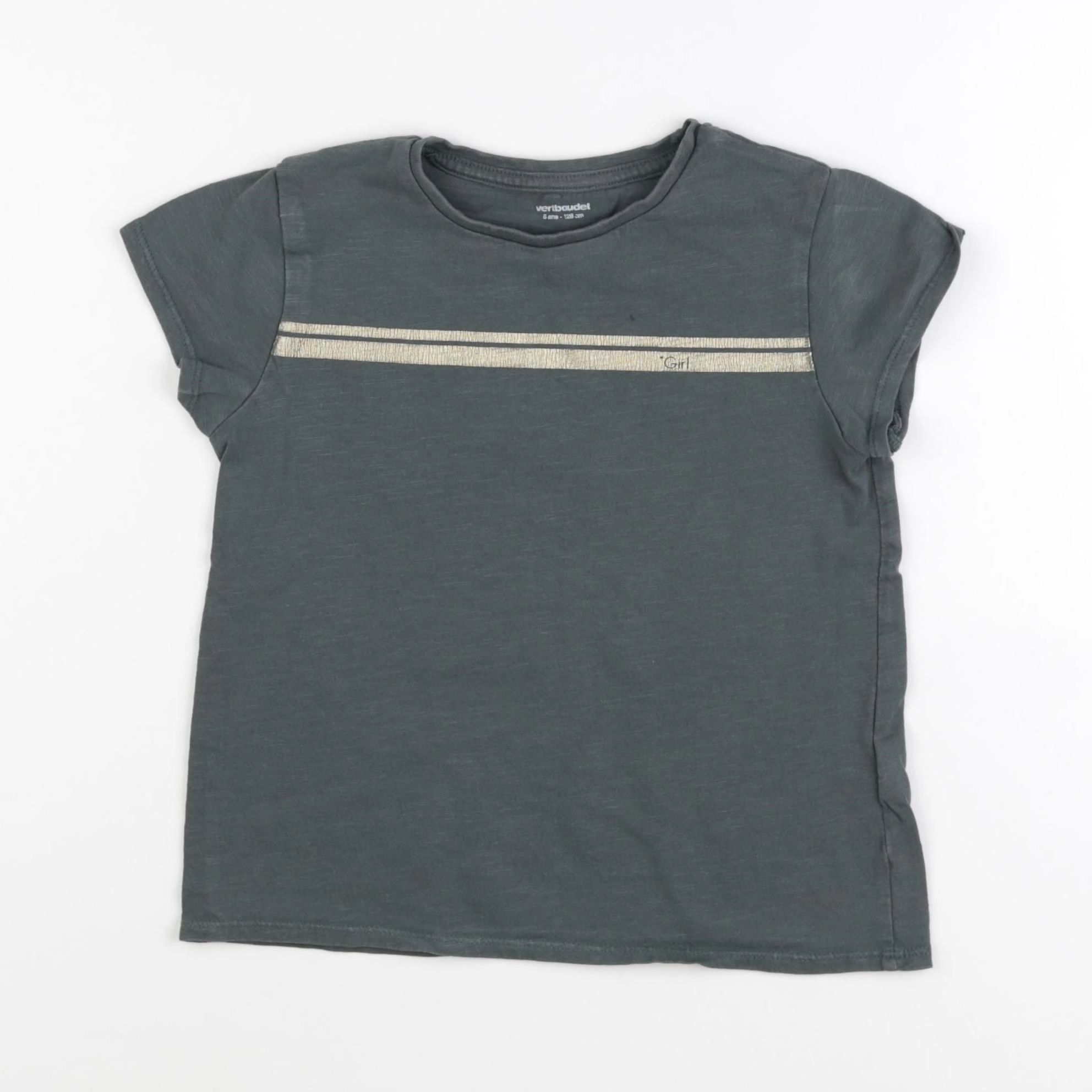 Vertbaudet - tee-shirt vert - 8 ans