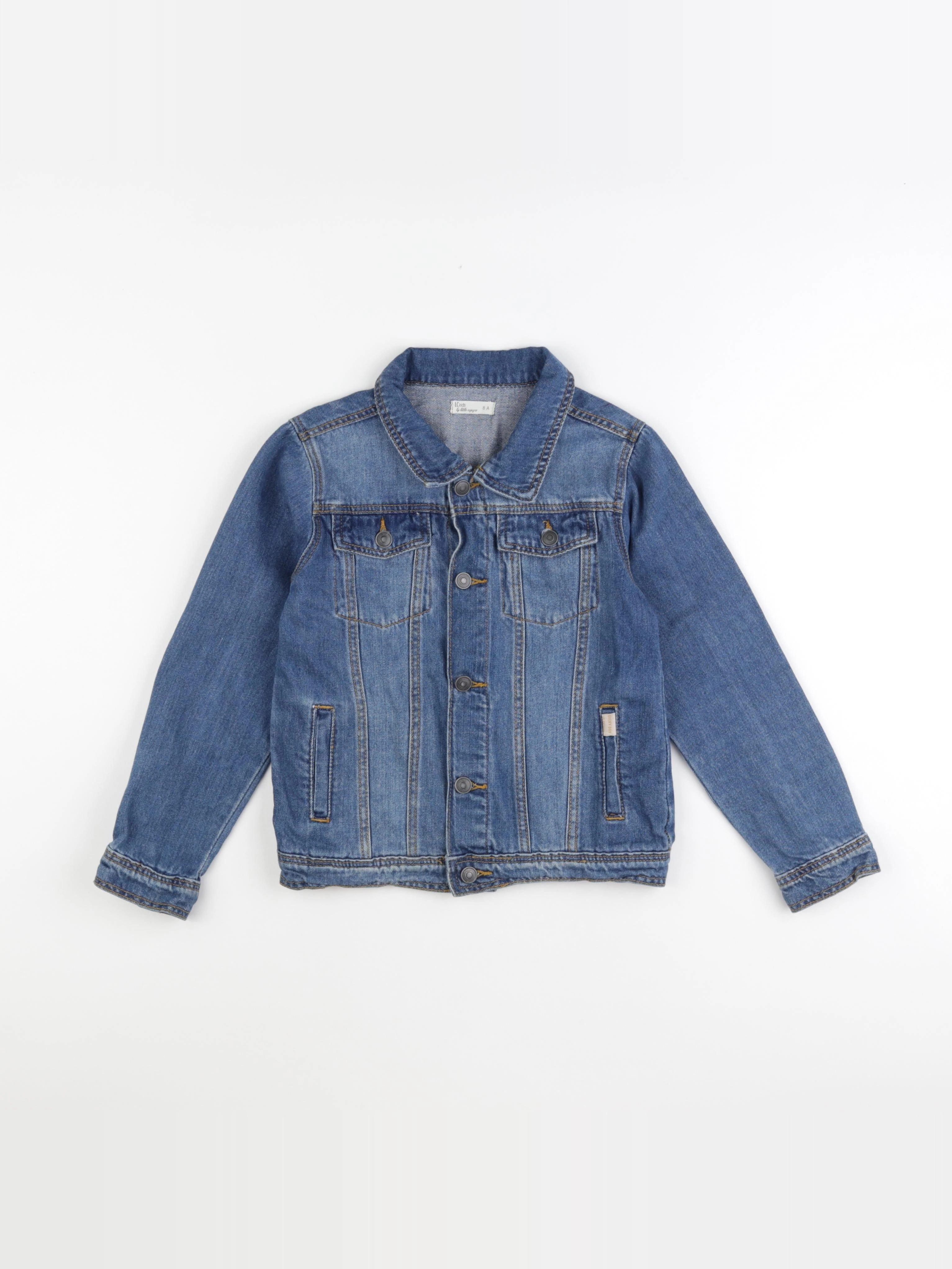Little Cigogne - veste bleu - 8 ans