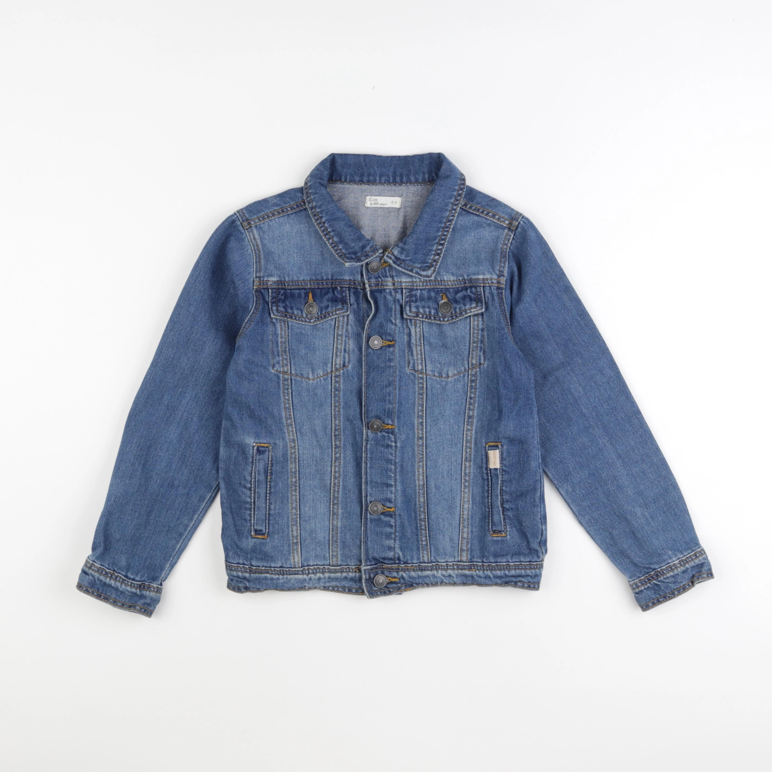 Little Cigogne - veste bleu - 8 ans