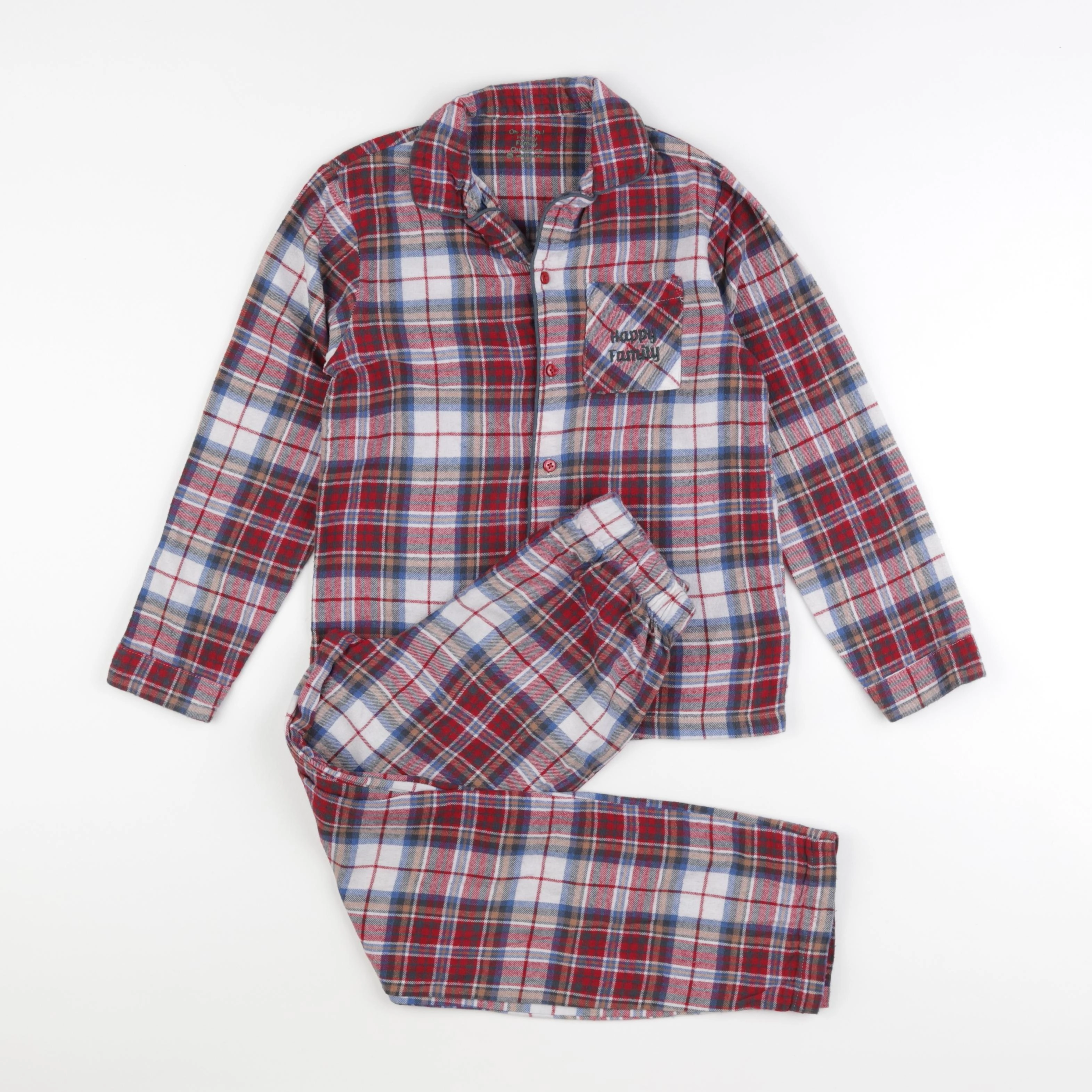 Vertbaudet - pyjama coton multicolore - 10 ans