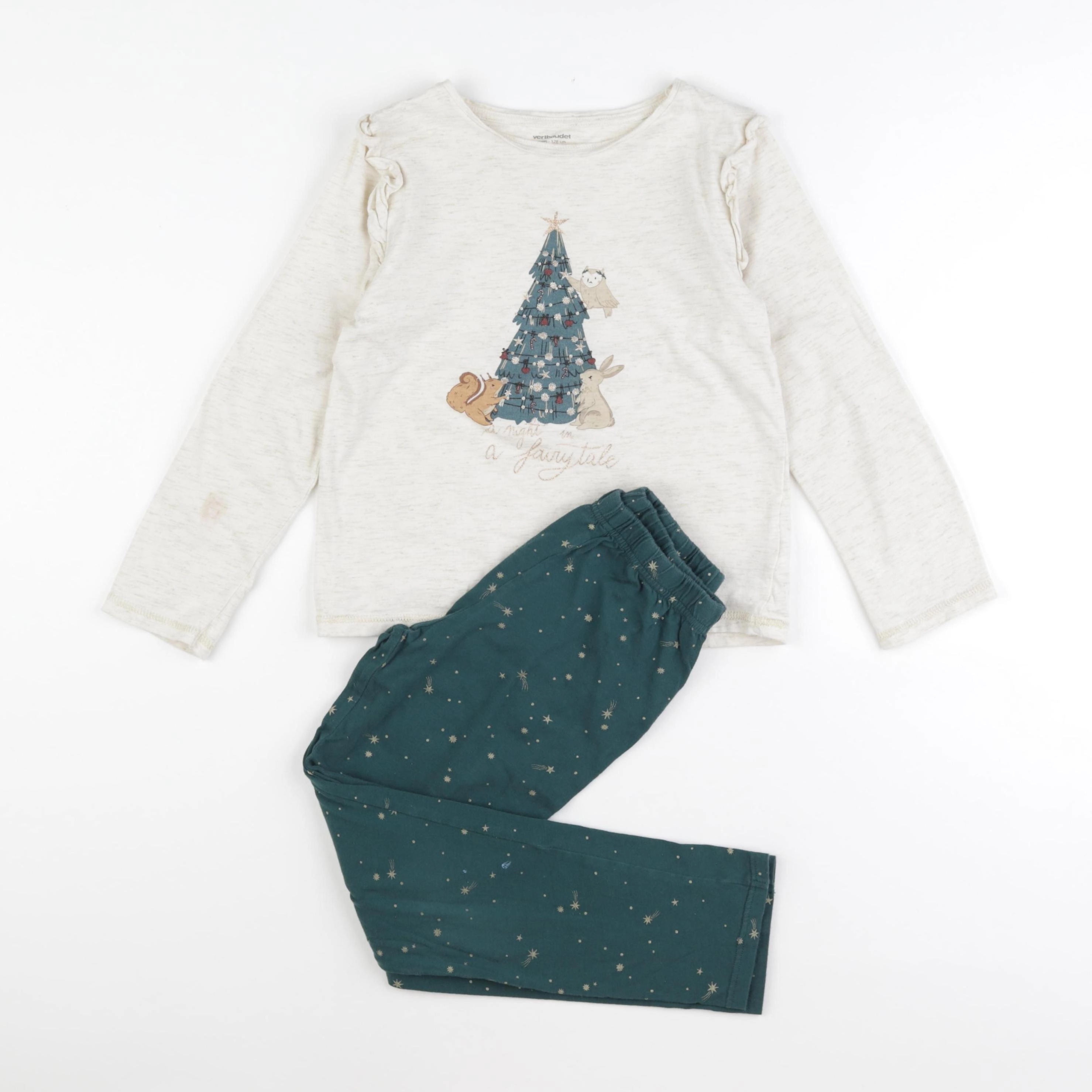 Vertbaudet - pyjama coton multicolore - 8 ans