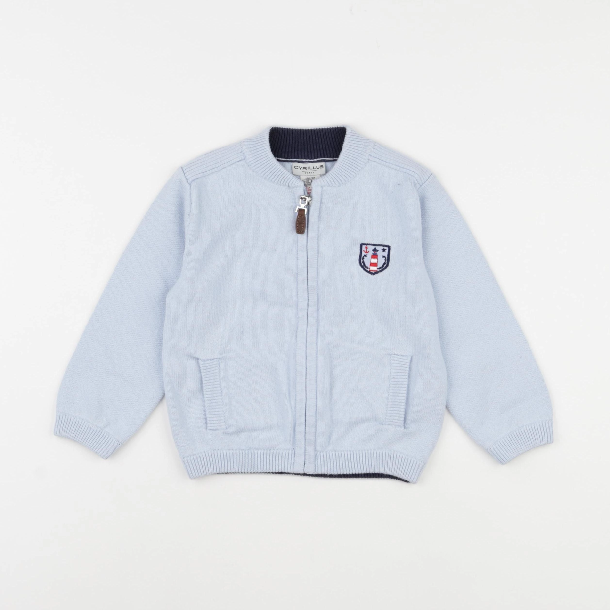 Cyrillus - gilet bleu - 18 mois