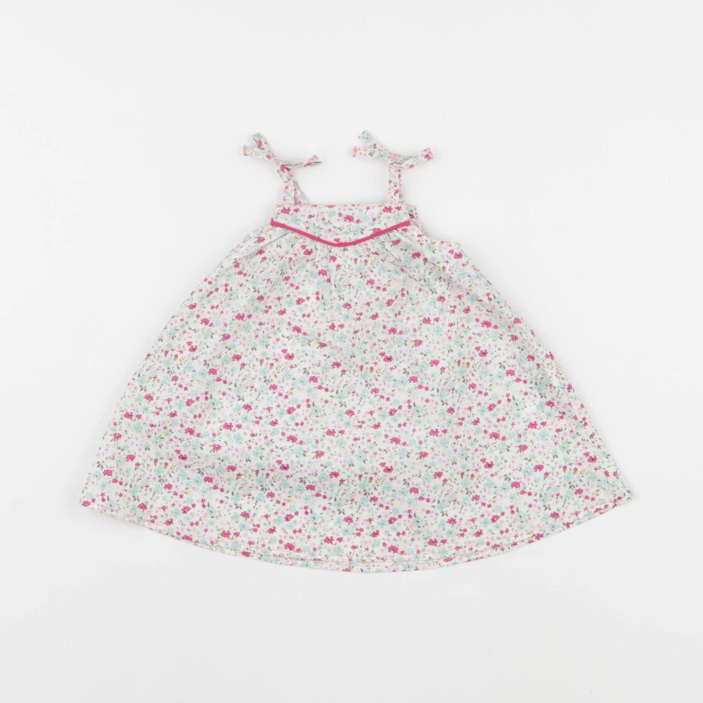 Petit Bateau - blouse rose, vert - 3 mois