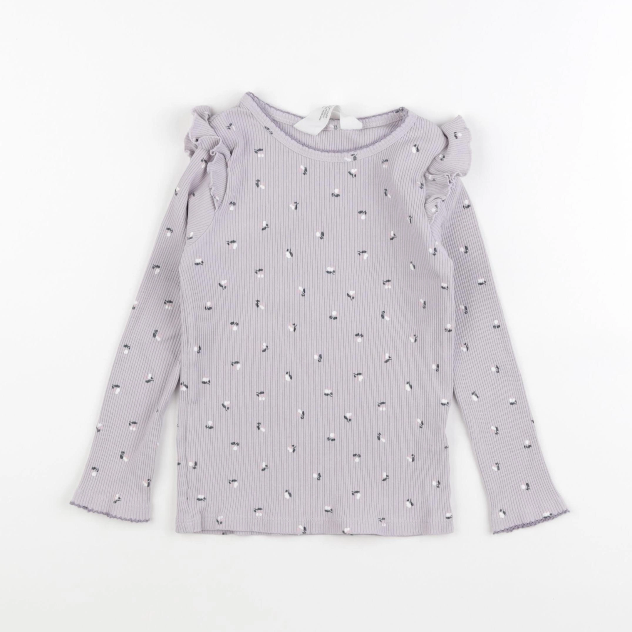 H&M - tee-shirt violet - 4/6 ans