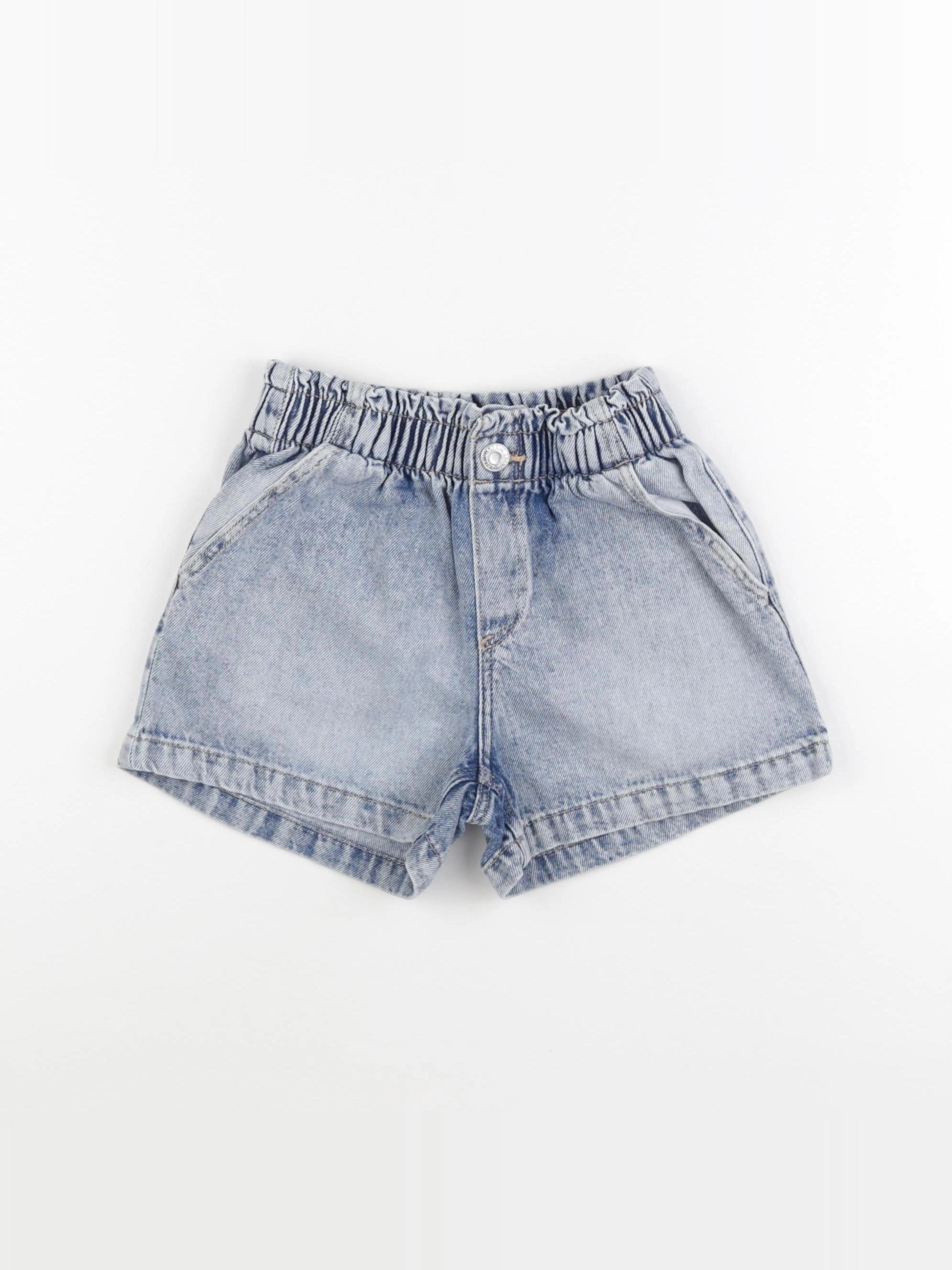 H&M - short bleu - 5/6 ans