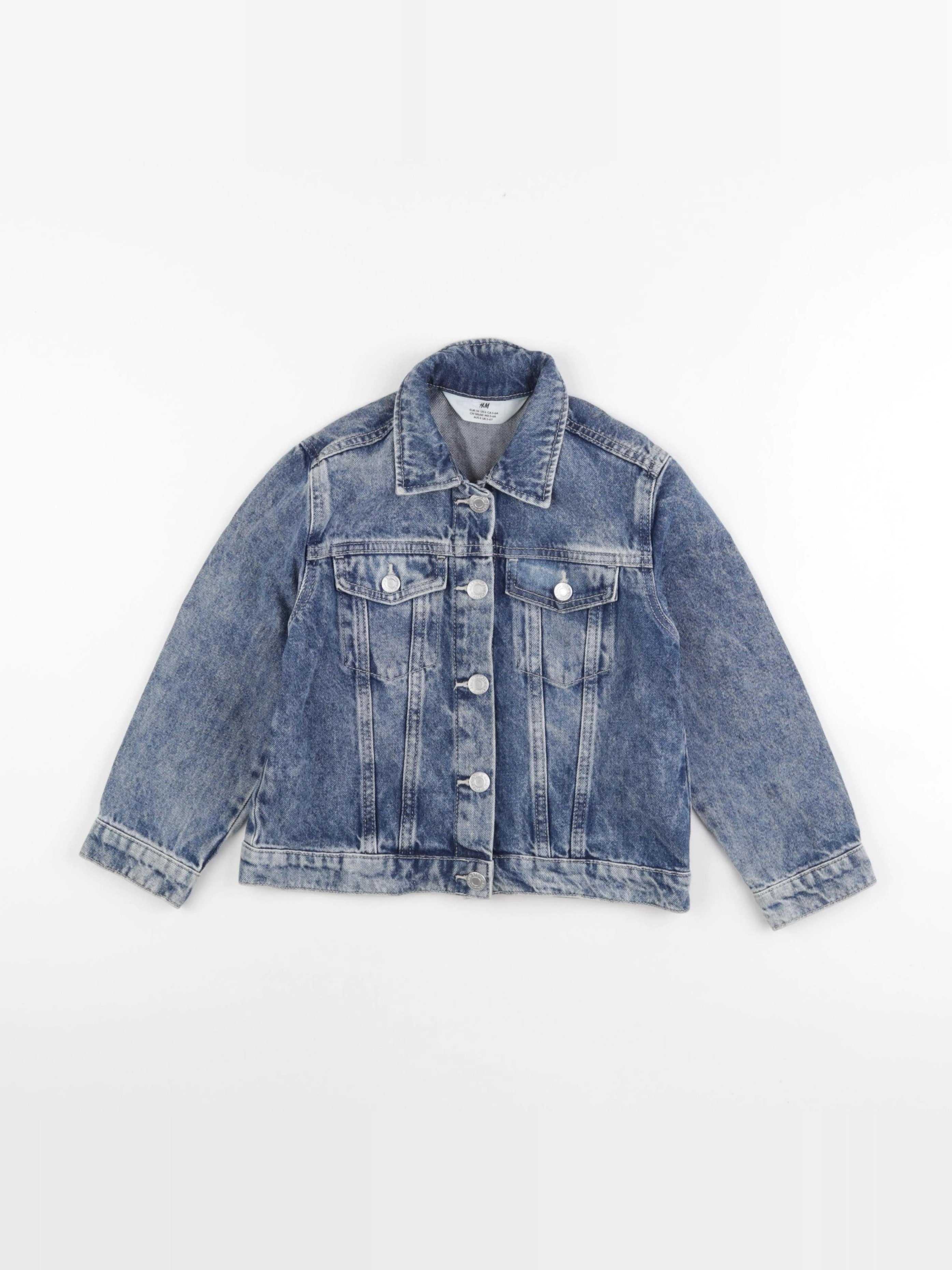 H&M - veste bleu - 5/6 ans
