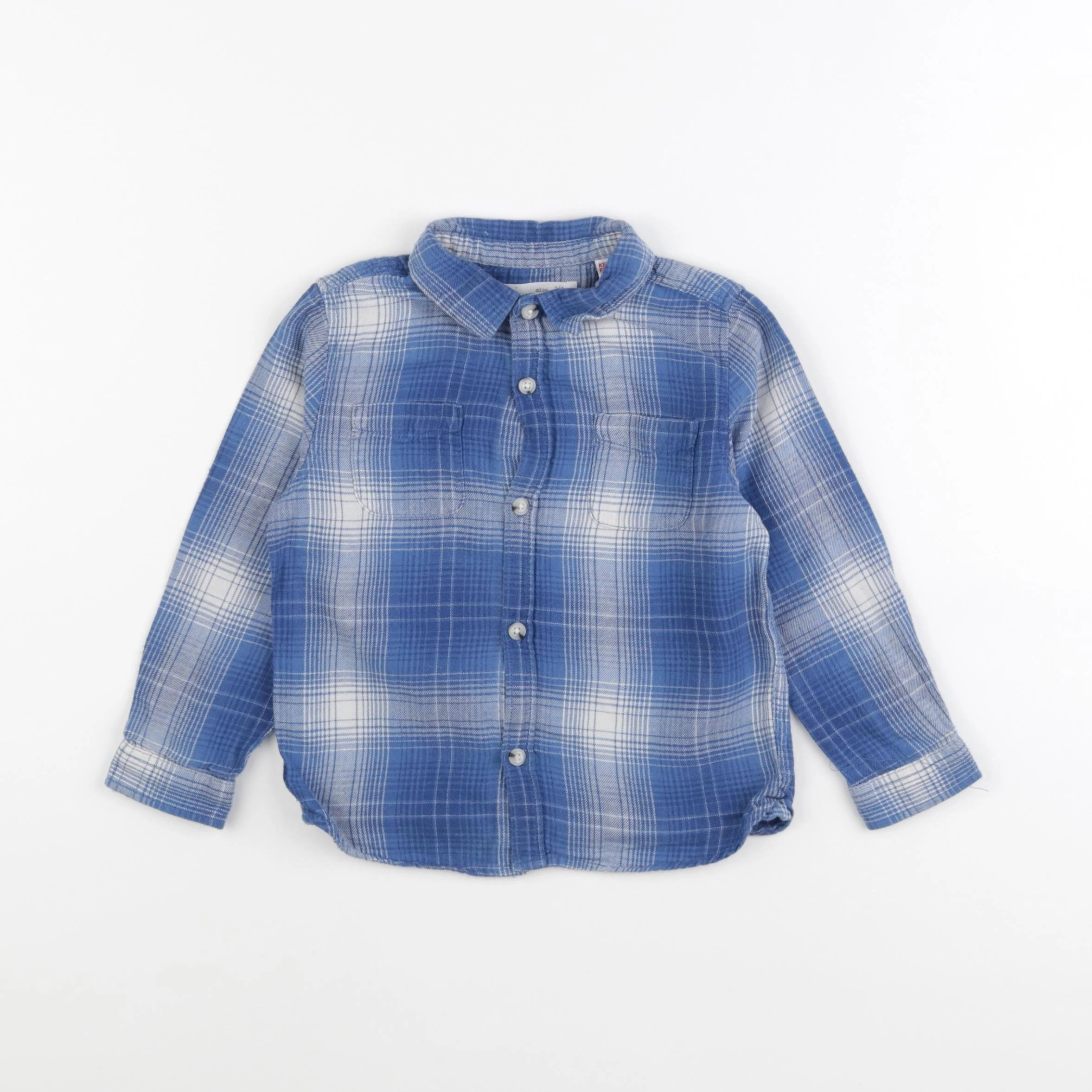 Zara - chemise bleu - 2/3 ans