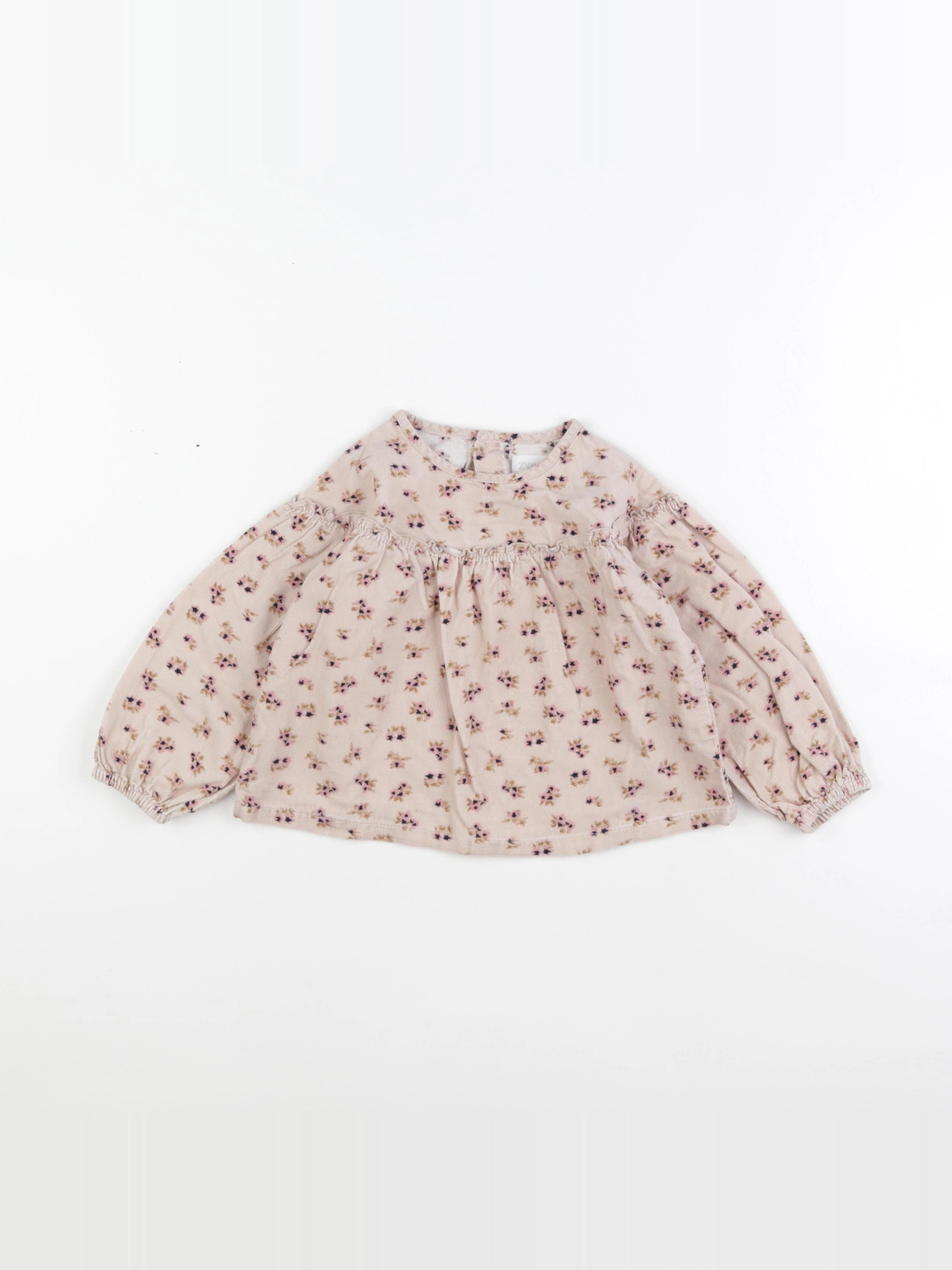 Zara - blouse rose - 18/24 mois