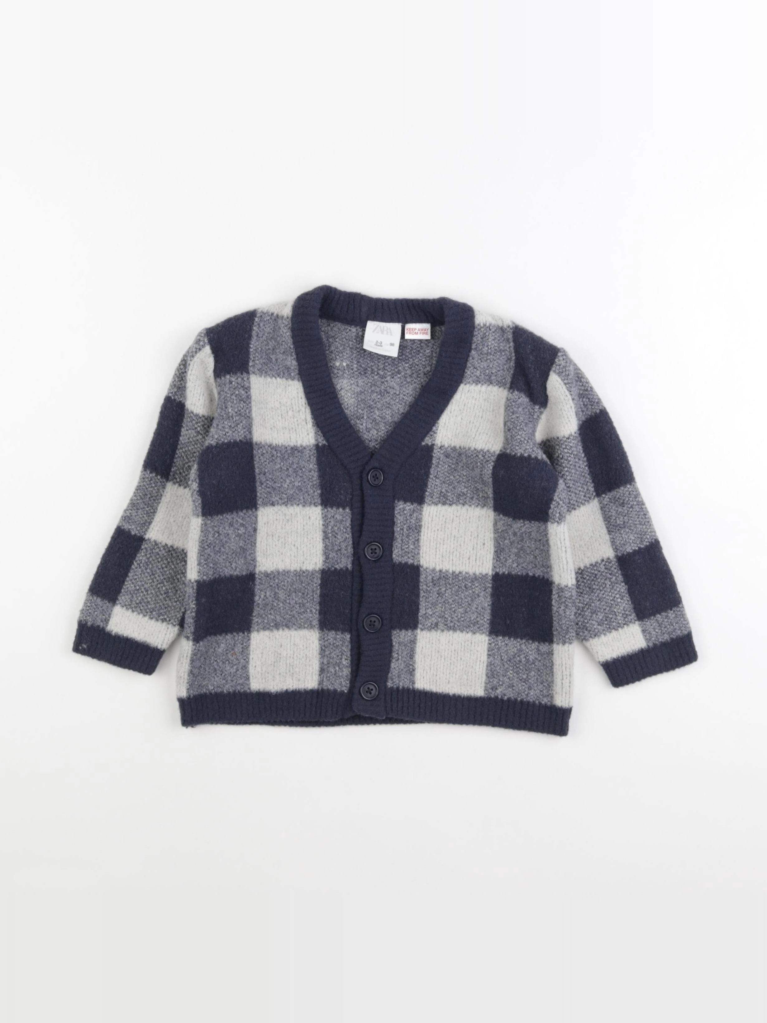 Zara - gilet bleu - 2/3 ans