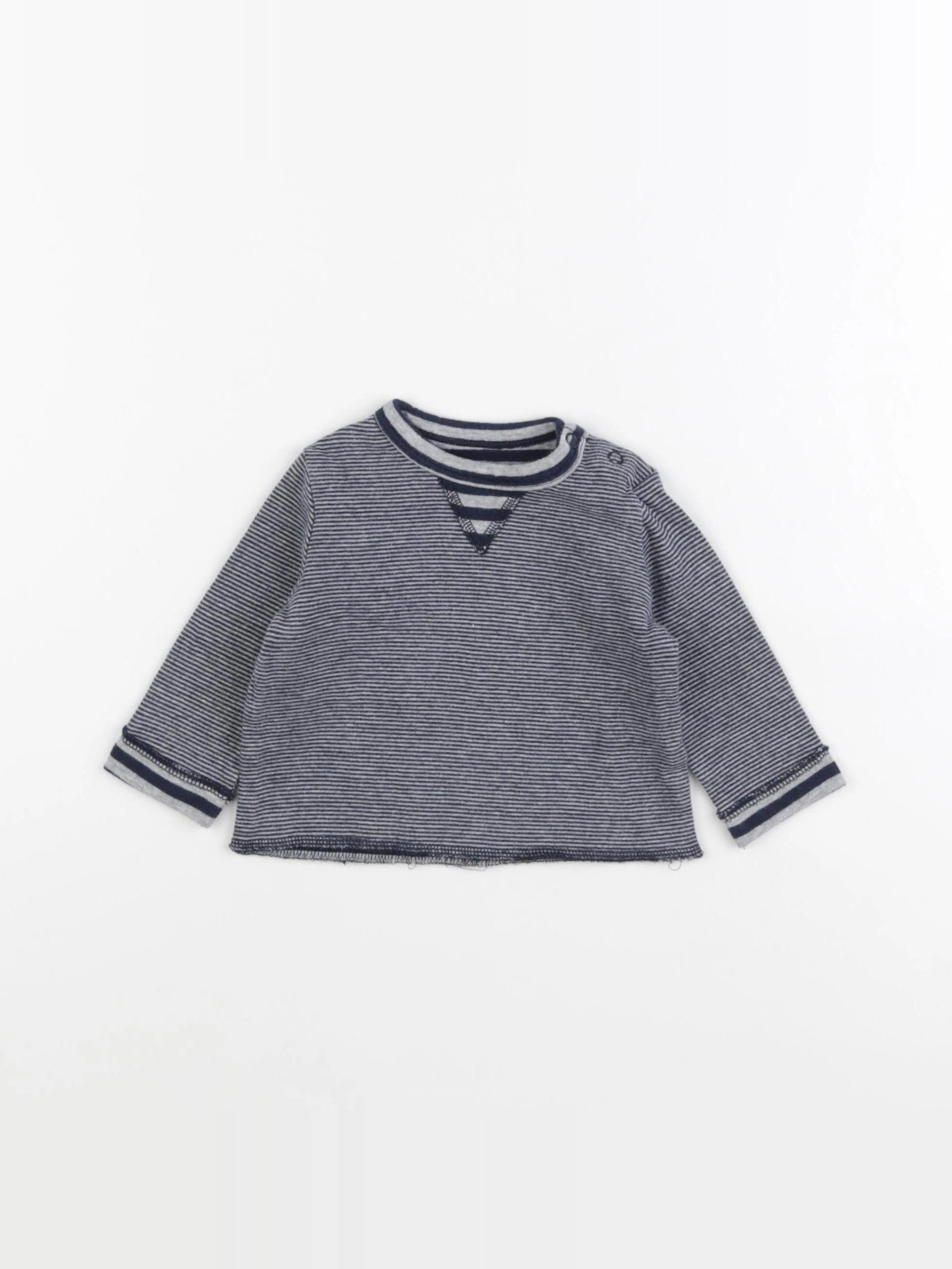 Boutchou - tee-shirt bleu - 6 mois