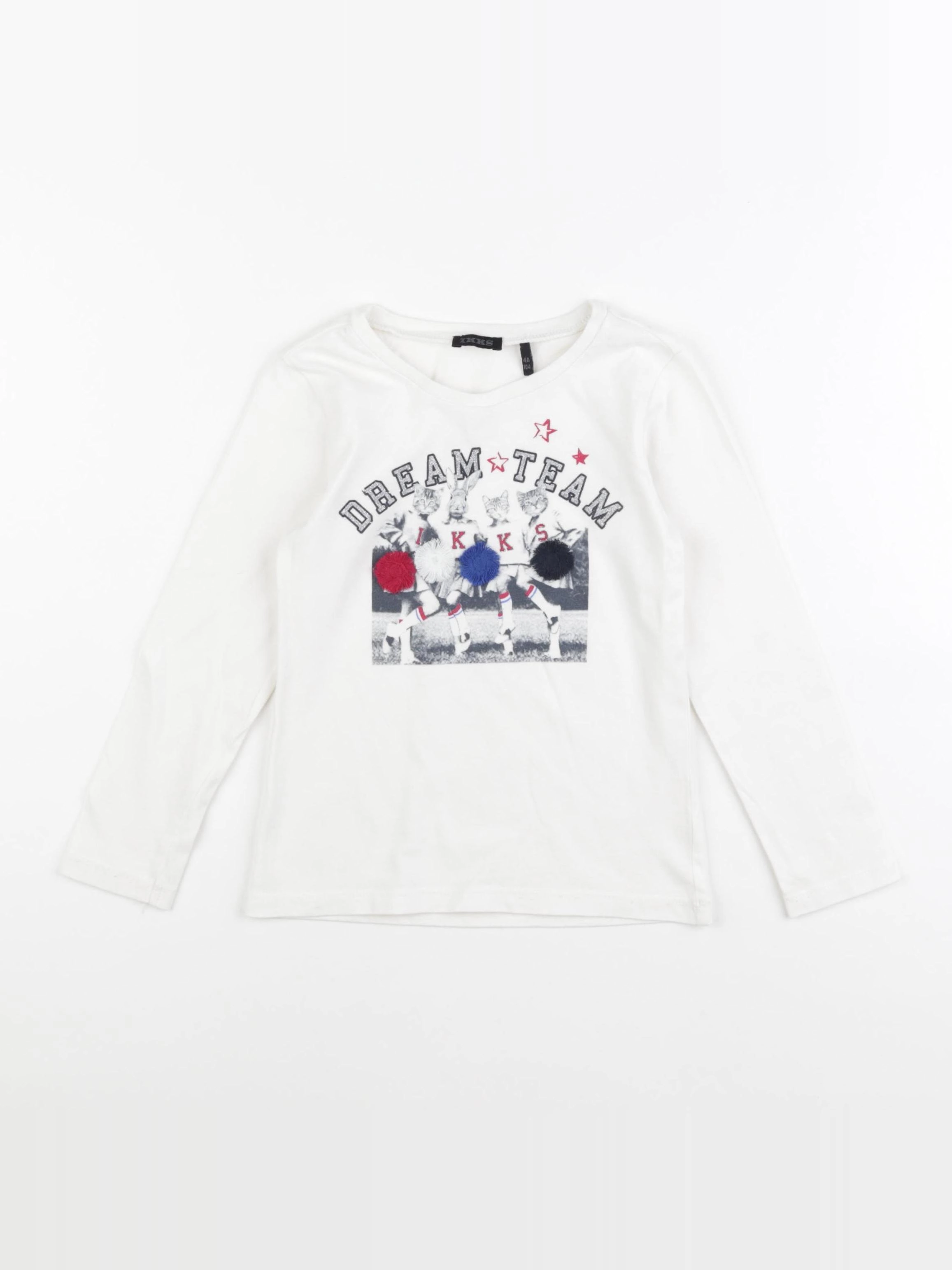 IKKS - tee-shirt blanc - 4 ans