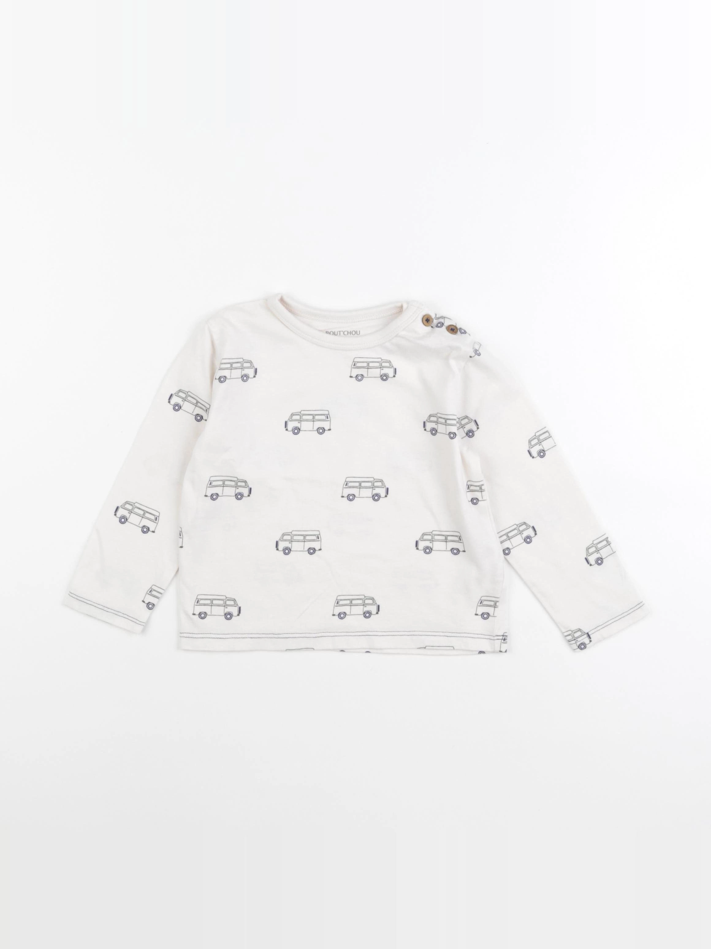 Boutchou - tee-shirt beige - 24 mois