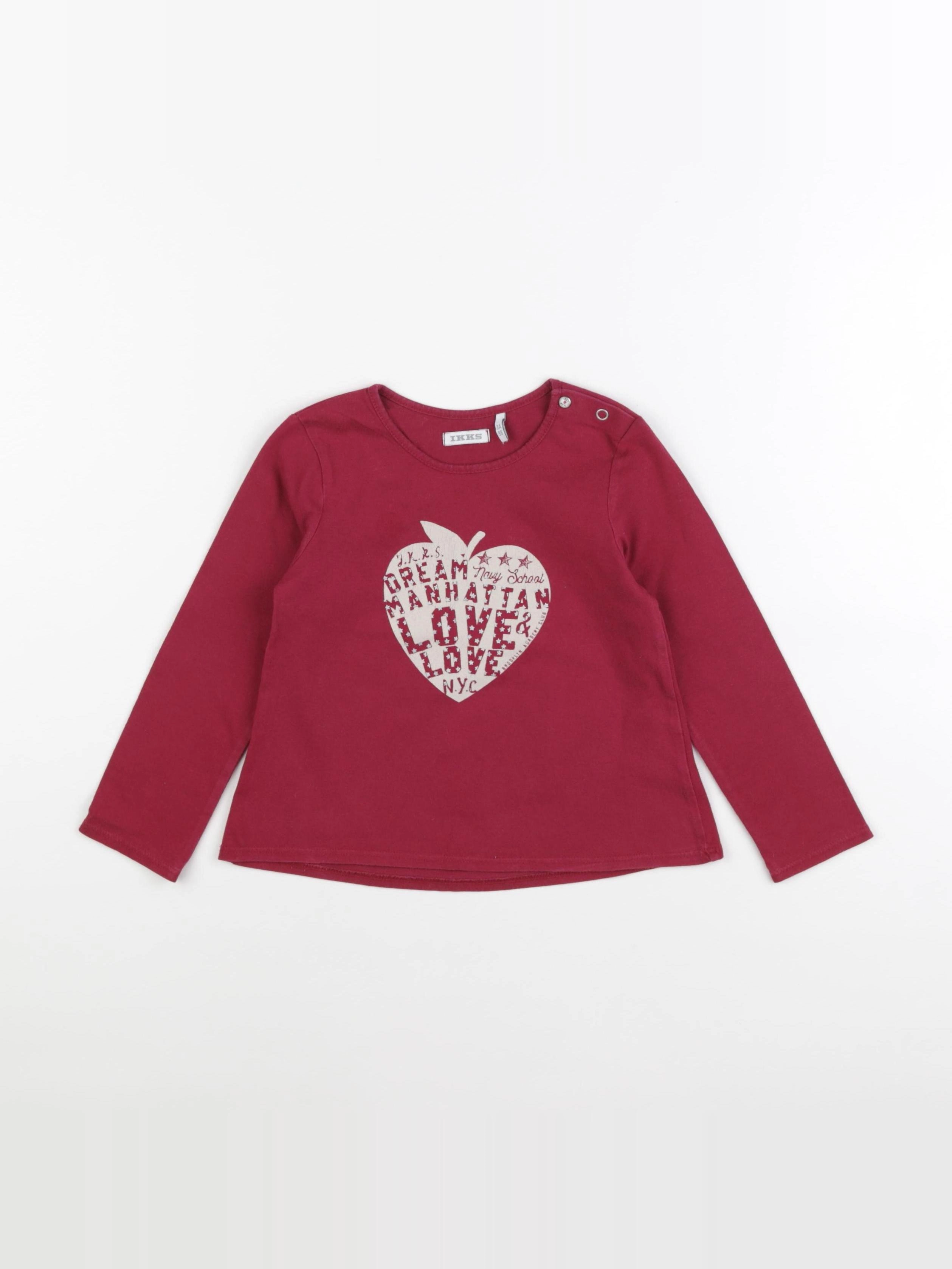 IKKS - tee-shirt rouge - 3 ans