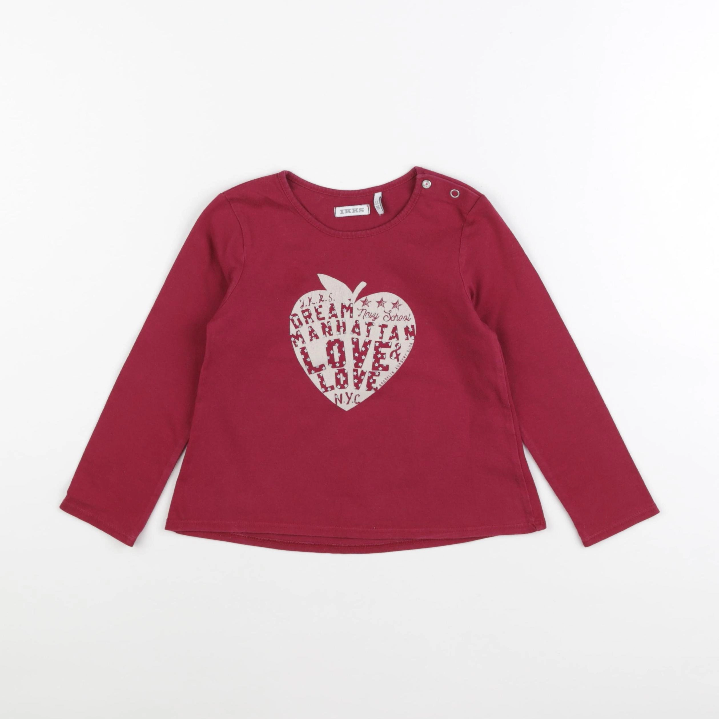 IKKS - tee-shirt rouge - 3 ans