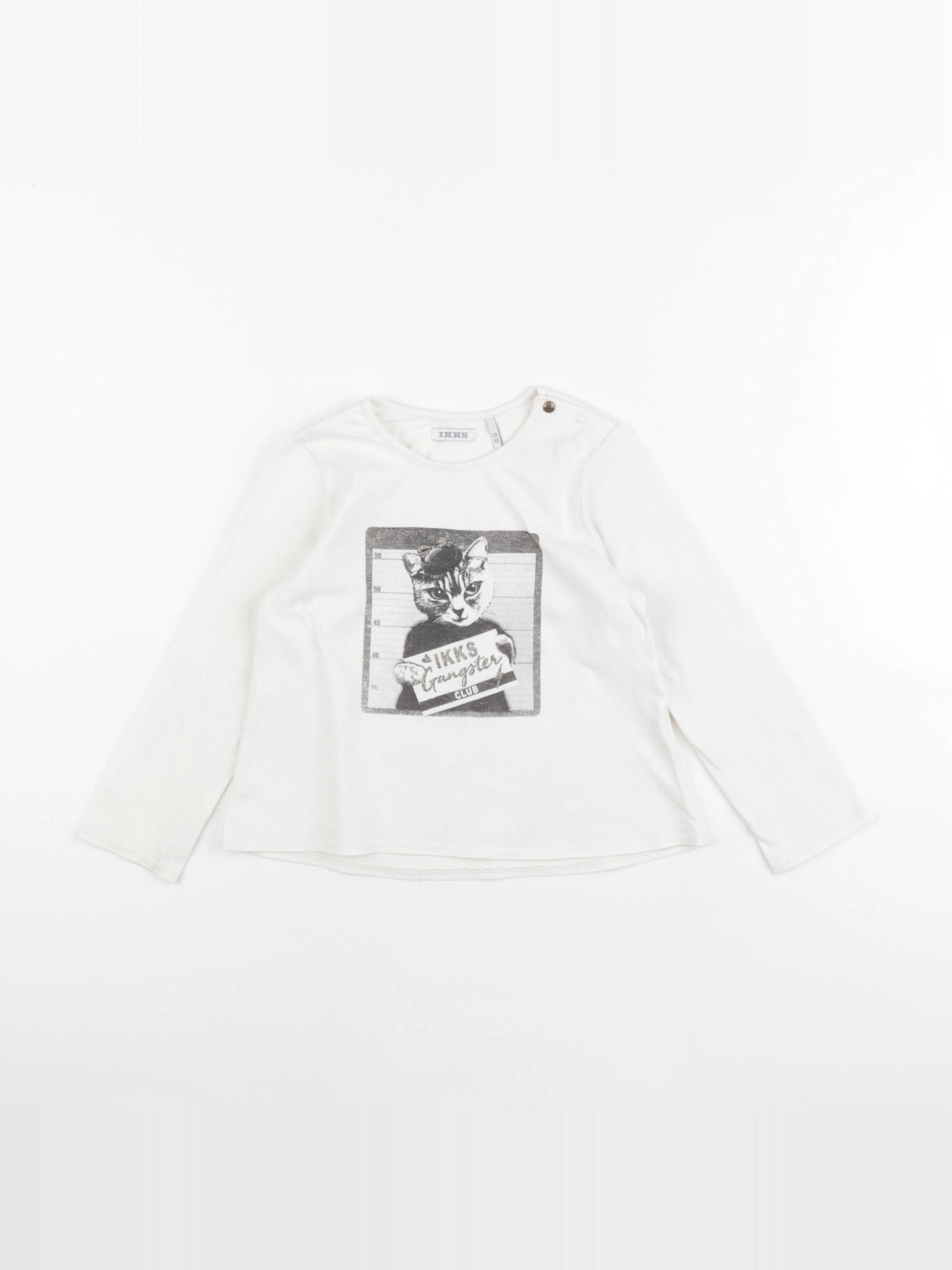 IKKS - tee-shirt blanc - 3 ans