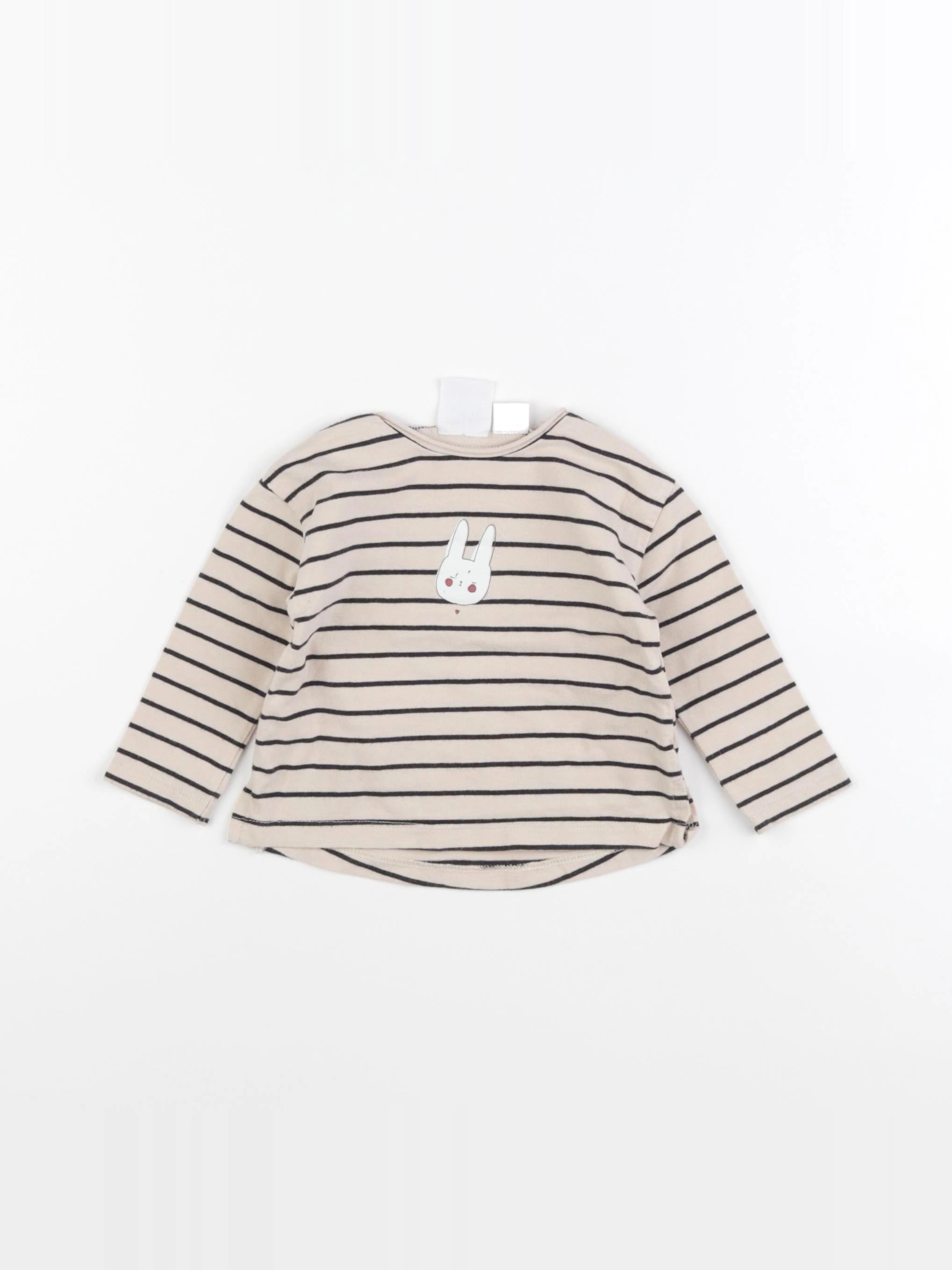 Zara - tee-shirt beige - 3/6 mois