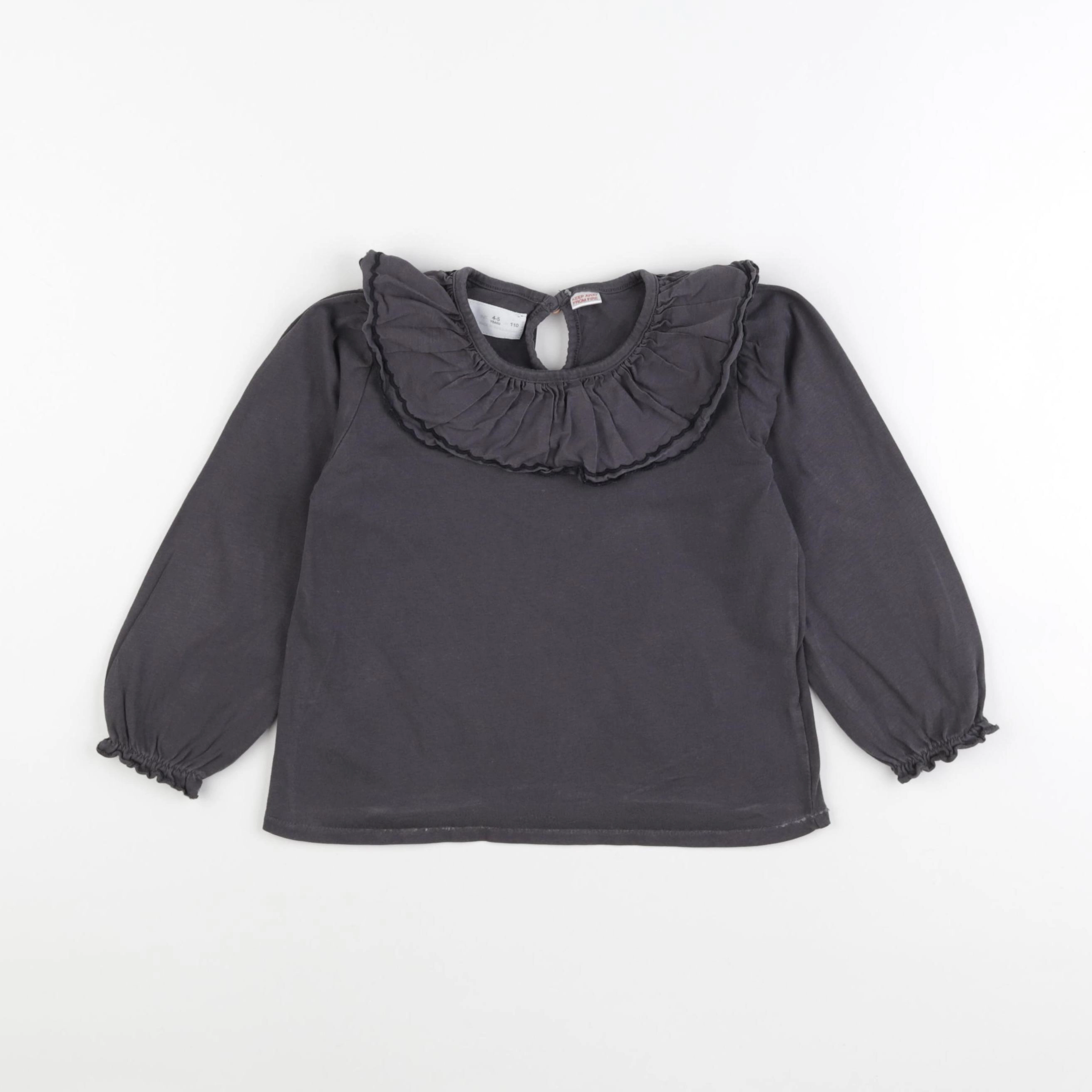 Zara - tee-shirt gris - 4/5 ans