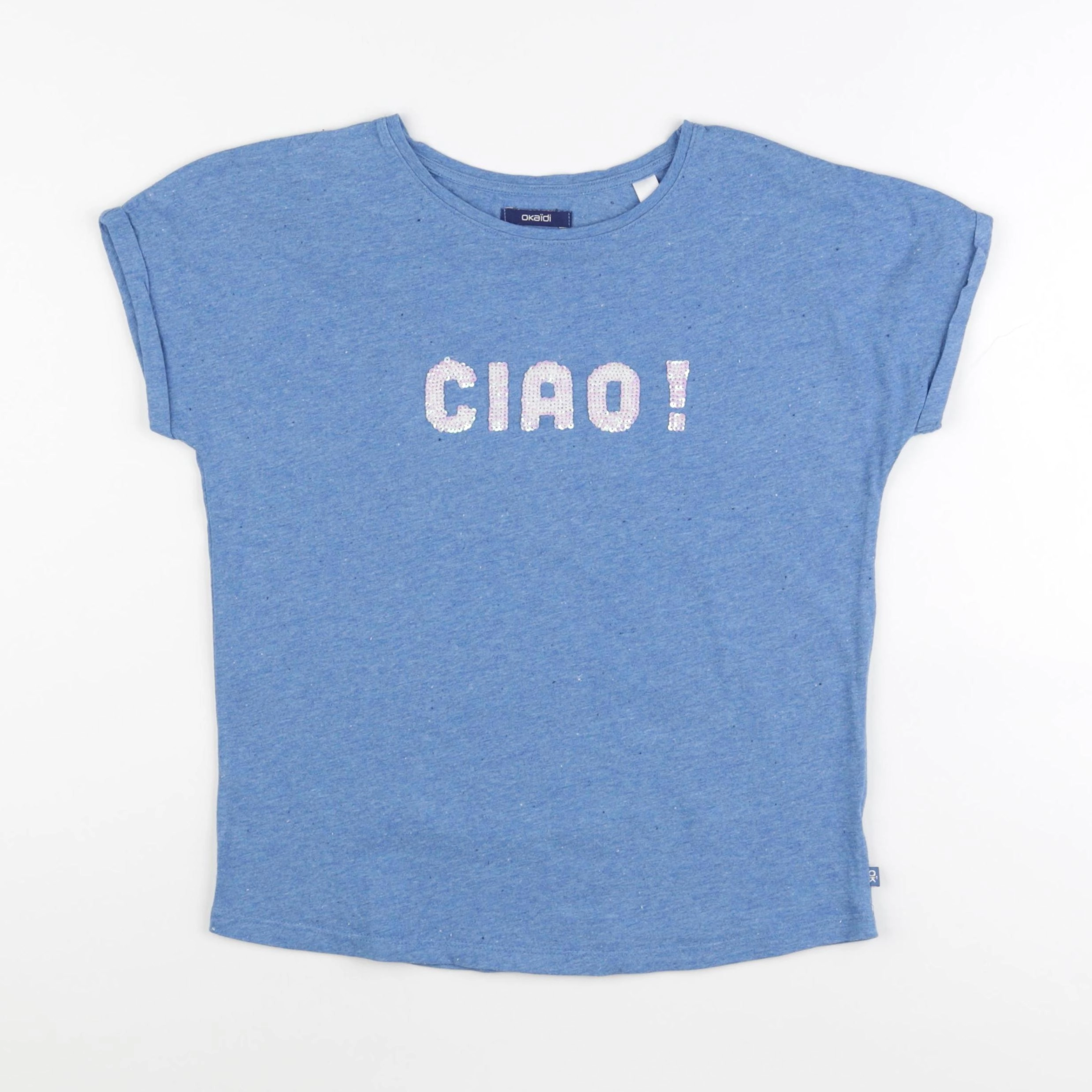Okaidi - tee-shirt bleu - 10 ans