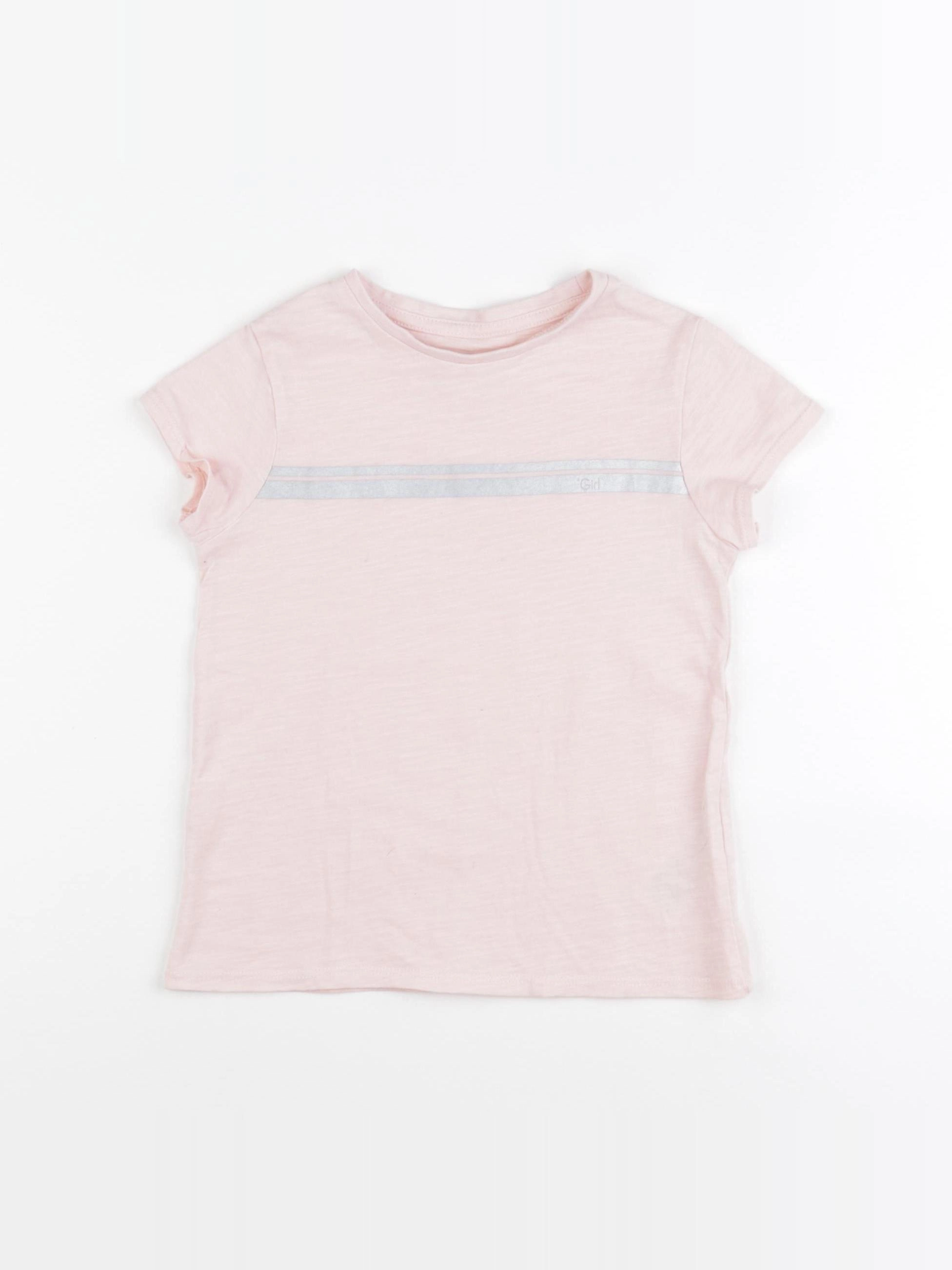 Vertbaudet - tee-shirt rose - 5 ans